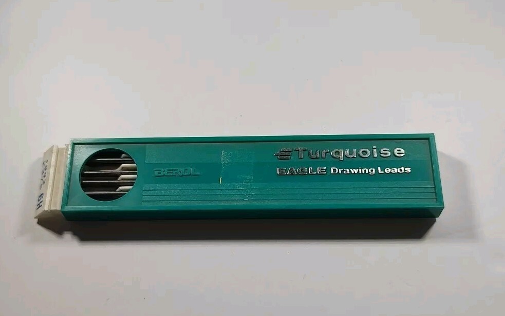 Turquoise Pencil lead Mechanical Pencil Drafting Lead no. 2375 6H Eagle