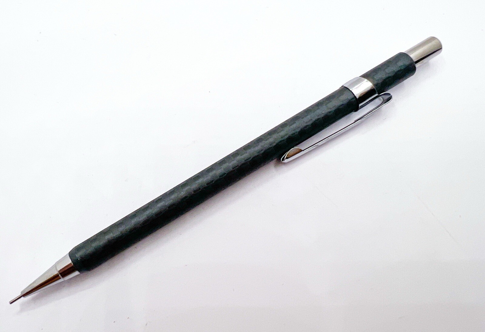 New carbon fiber MECHANICAL PENCIL 0.9 0.9mm Push Drafting Fully Functional