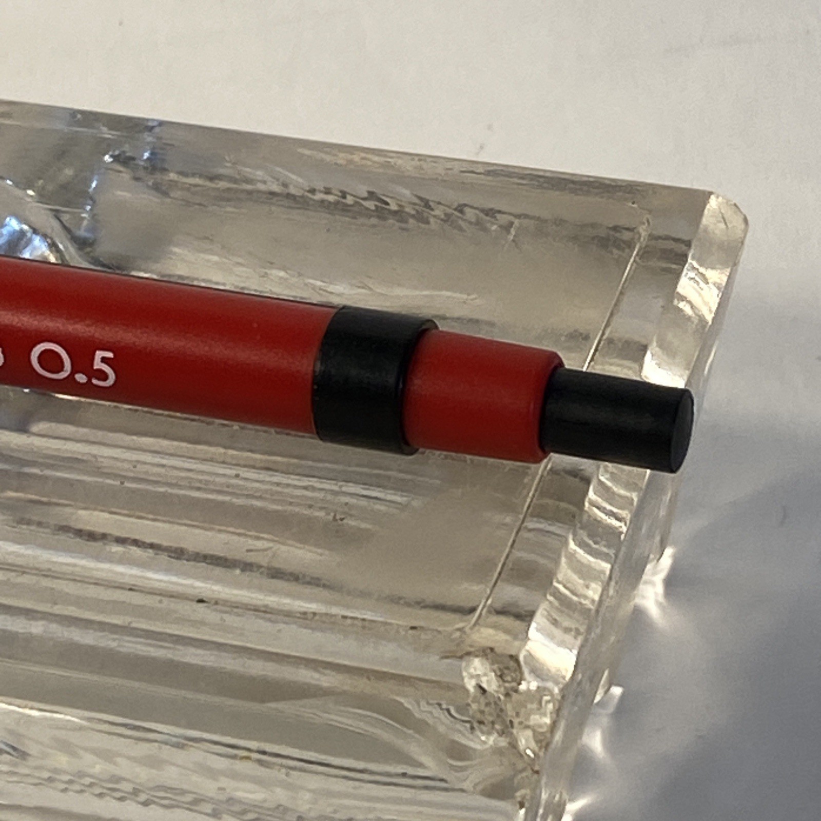 Staedtler Polo 0.5 Micro Mechanical Pencil Red & Black Made In Germany Vintage