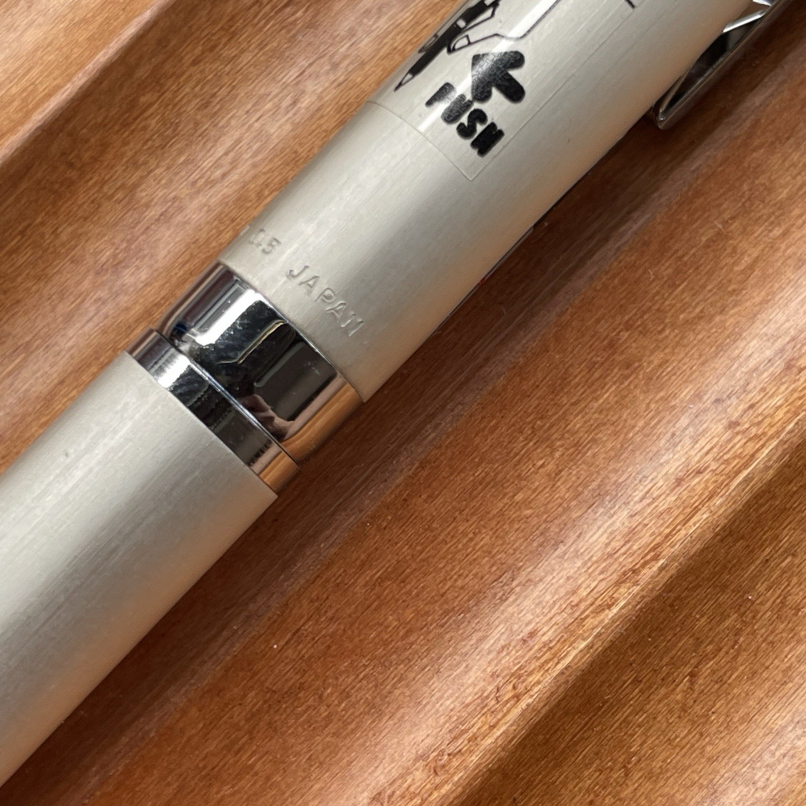 Kokuyo Mechanical Pencil PS-1 Body Knock Brushed Barrel 0.5 mm Made in Japan