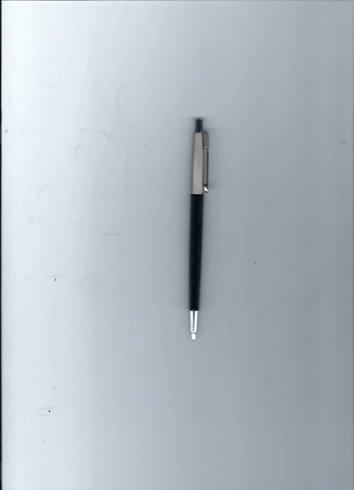 Vtg. Parker LL Liquid Lead Black & Brushed Chrome Twist Pencil W/Working Refill