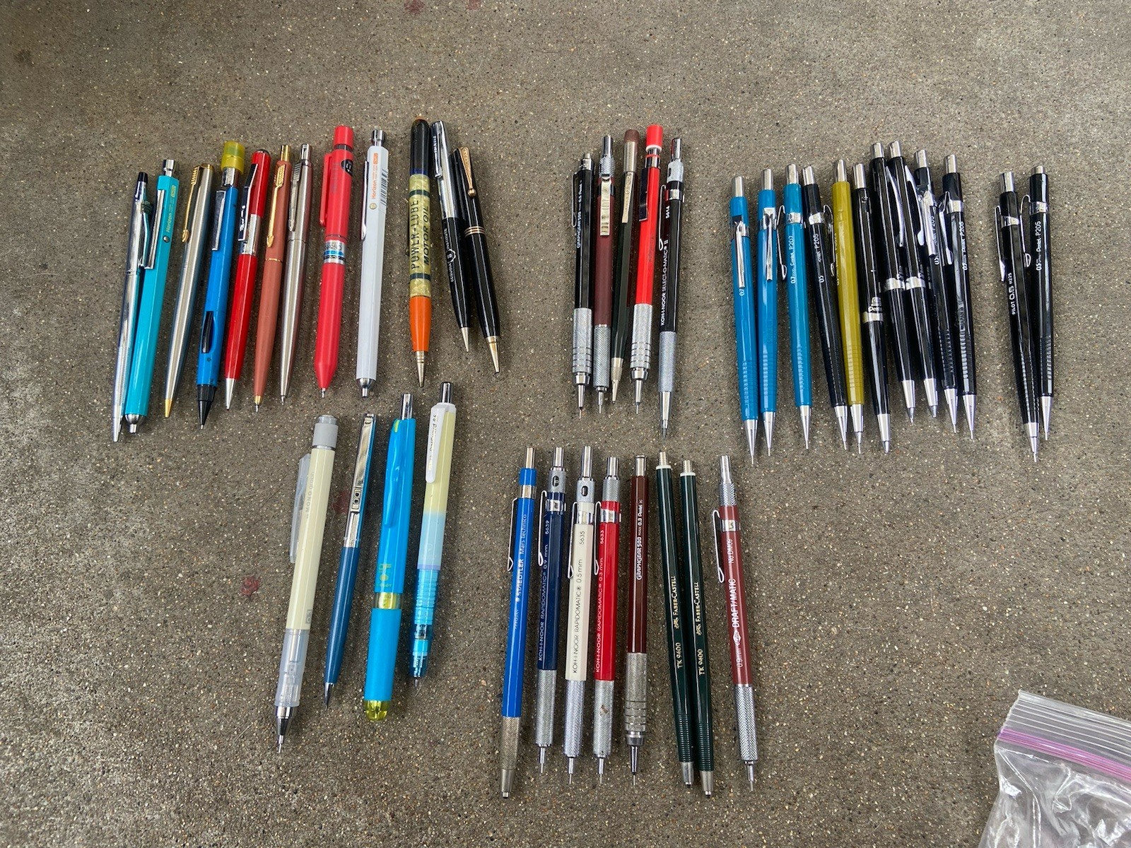 Lot of Mechanical Pencils – Pilot – Pentel – Parker – Etc – Untested