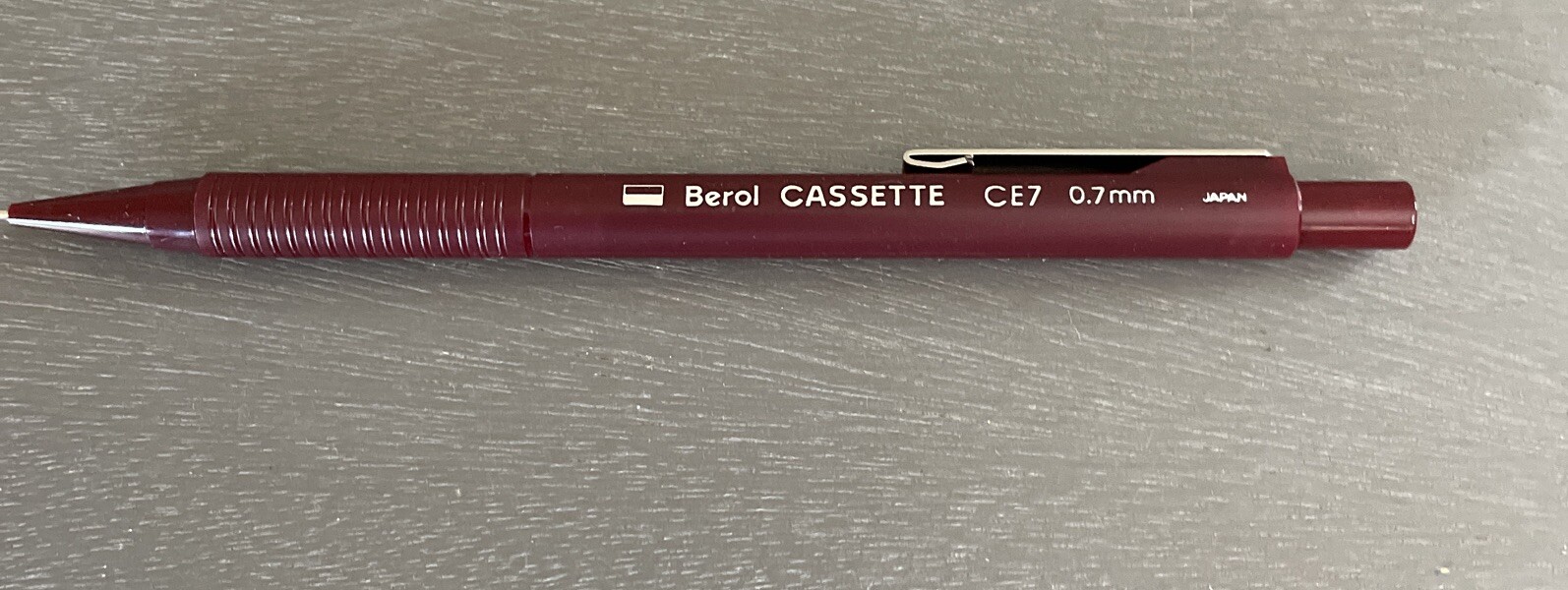 Vintage Berol Cassette CE-7 0.7mm Mechanical Pencil Maroon Barrel, NOS