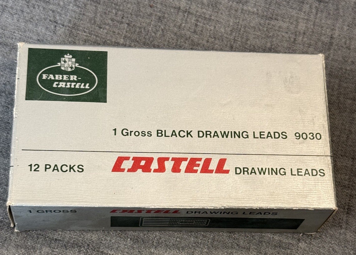 Faber Castell Mechanical Pencil Refill Leads 4H Box Of 12 Packs 1 Gross NOS