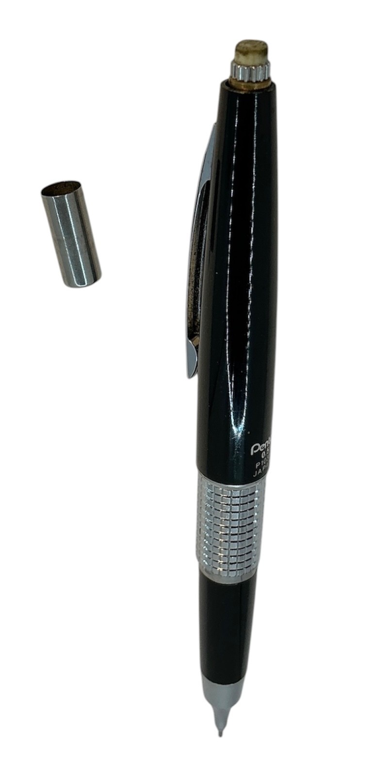 Vintage Pentel Kerry mechanical pencil .05 mm black silver Japan