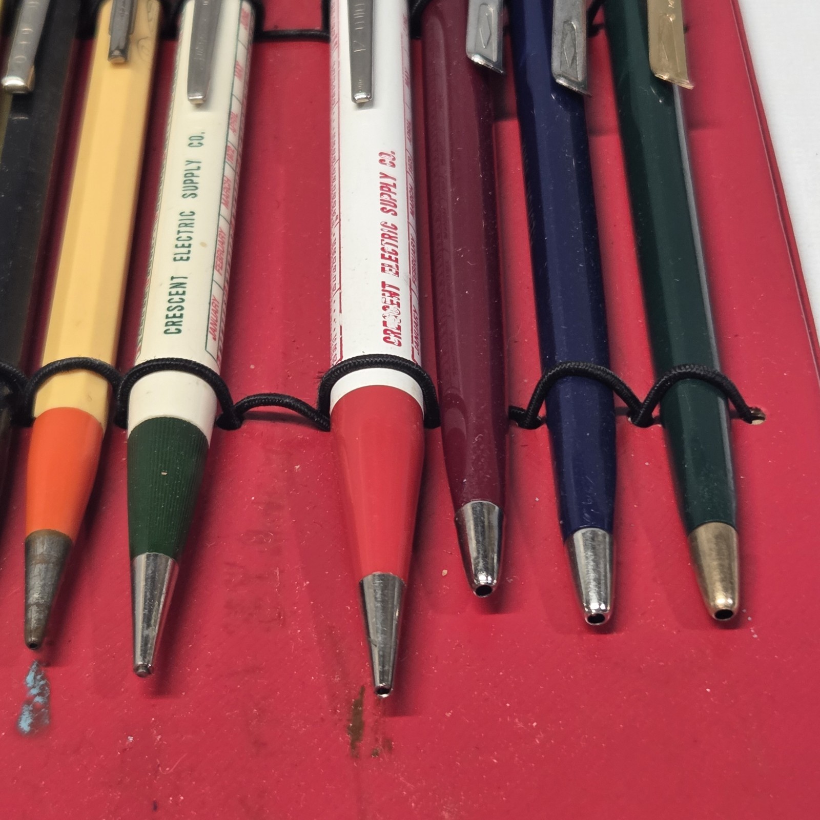 Vintage Mechanical Pencil Pen Lot of 11 Scripto Wearever Unipeco Advertising USA