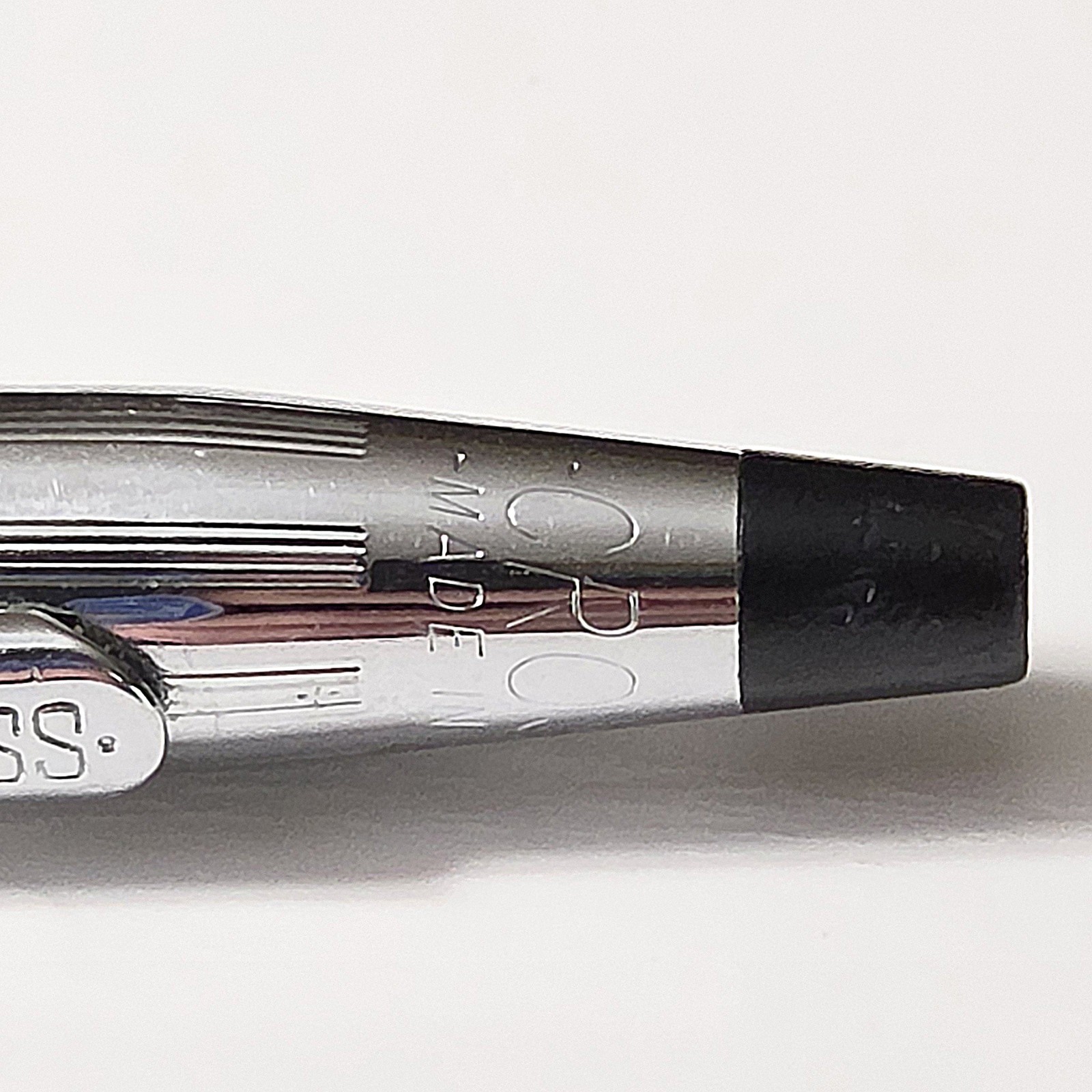 Vintage Cross Century Chrome w/Knurled Grip .9mm Pencil 1960’s USA (No Monogram)