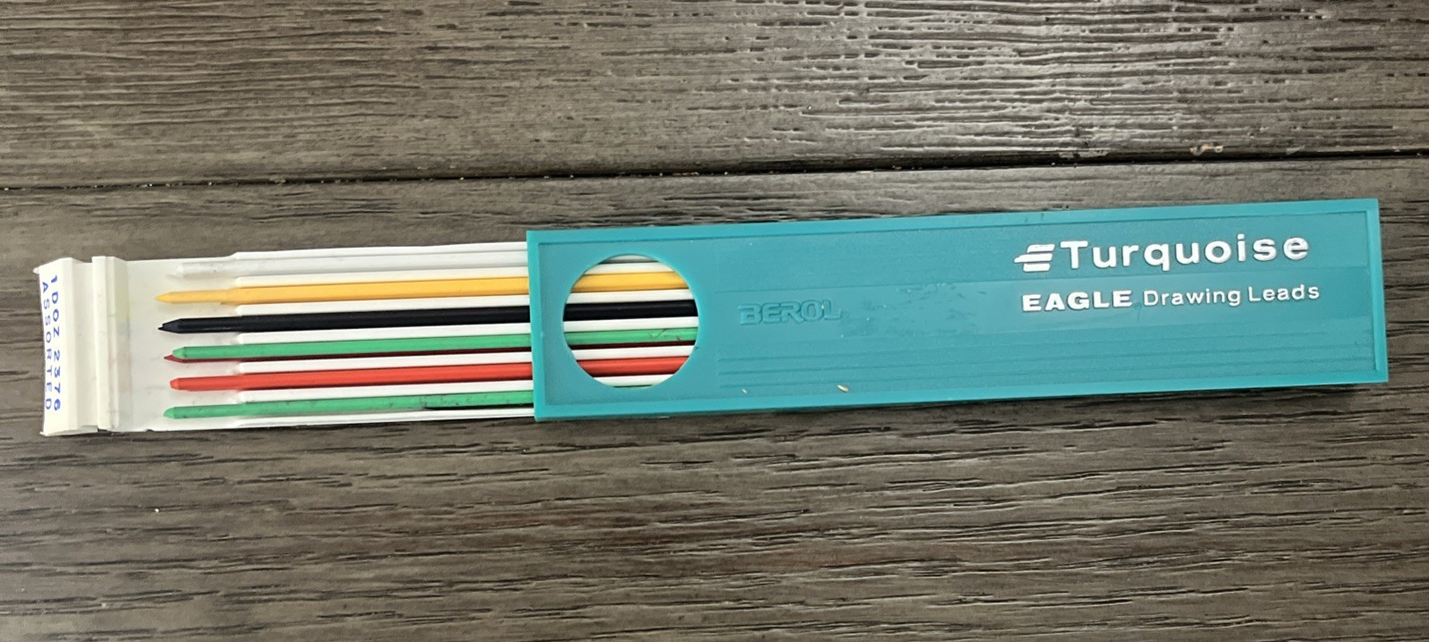 RARE Vintage Berol Turquoise Eagle Drawing Leads 2376 assorted pack