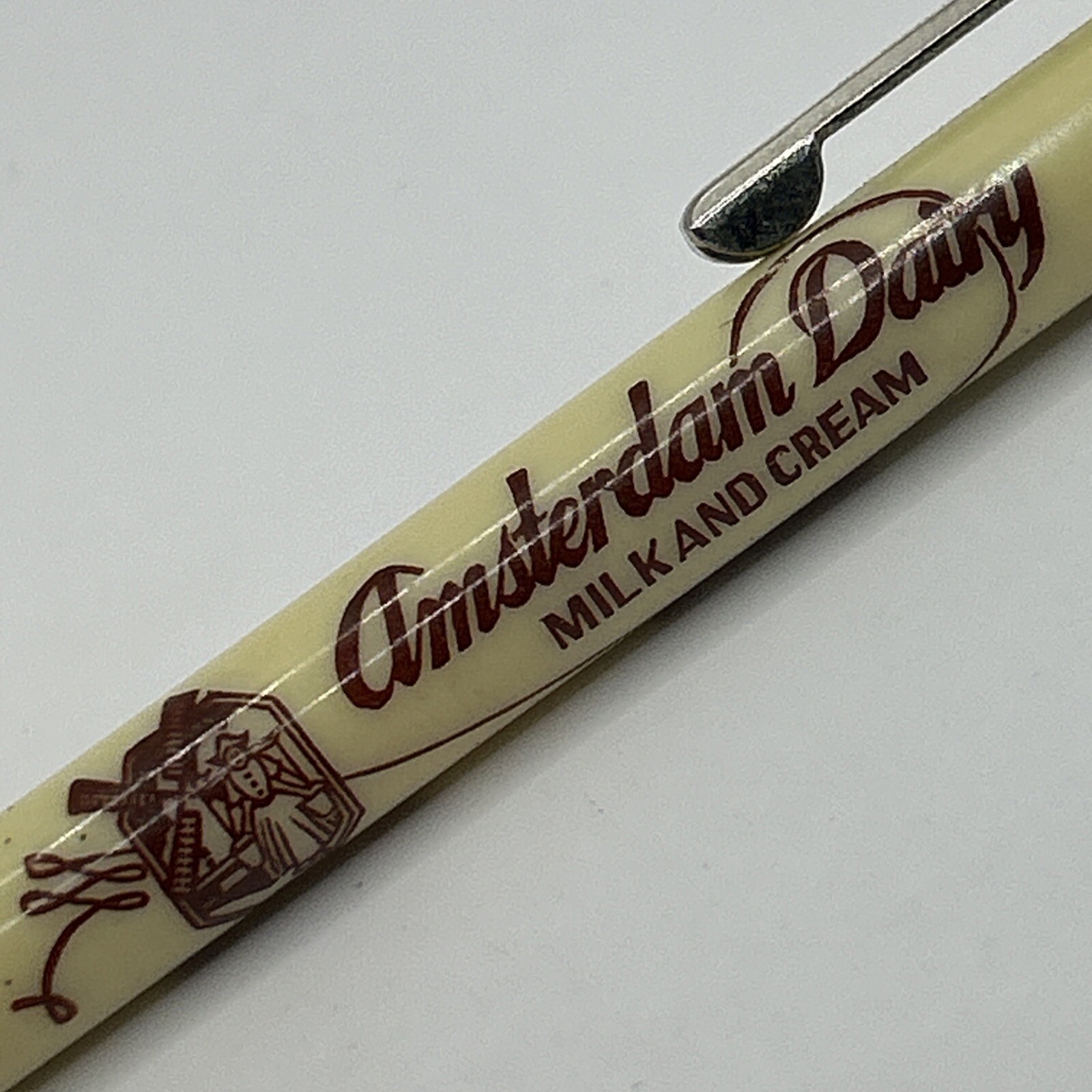 VTG Sample Mechanical Pencil AMSTERDAM DAIRY Milk & Cream Schenectady, NY