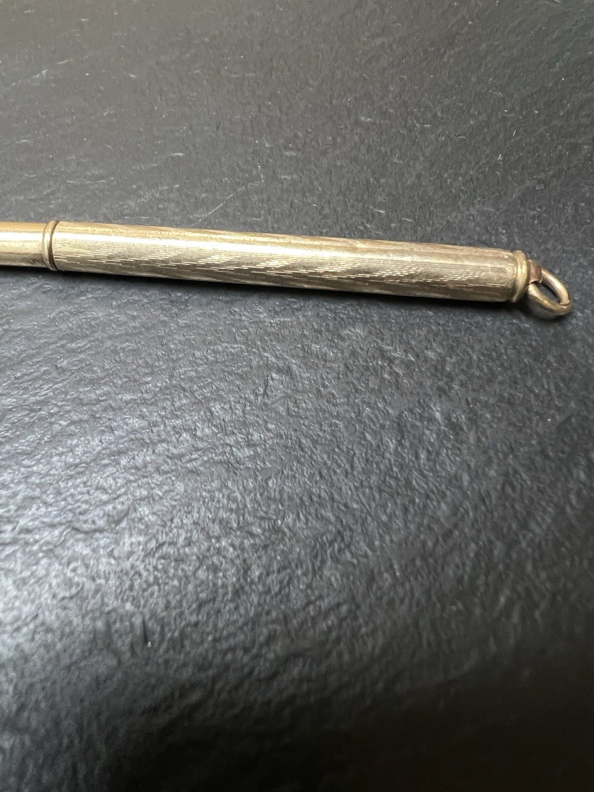 VINTAGE GOLD FILLED MECHANICAL PENCIL FOB PENDANT 2 3/4 INCHES LONG LARGE LEAD