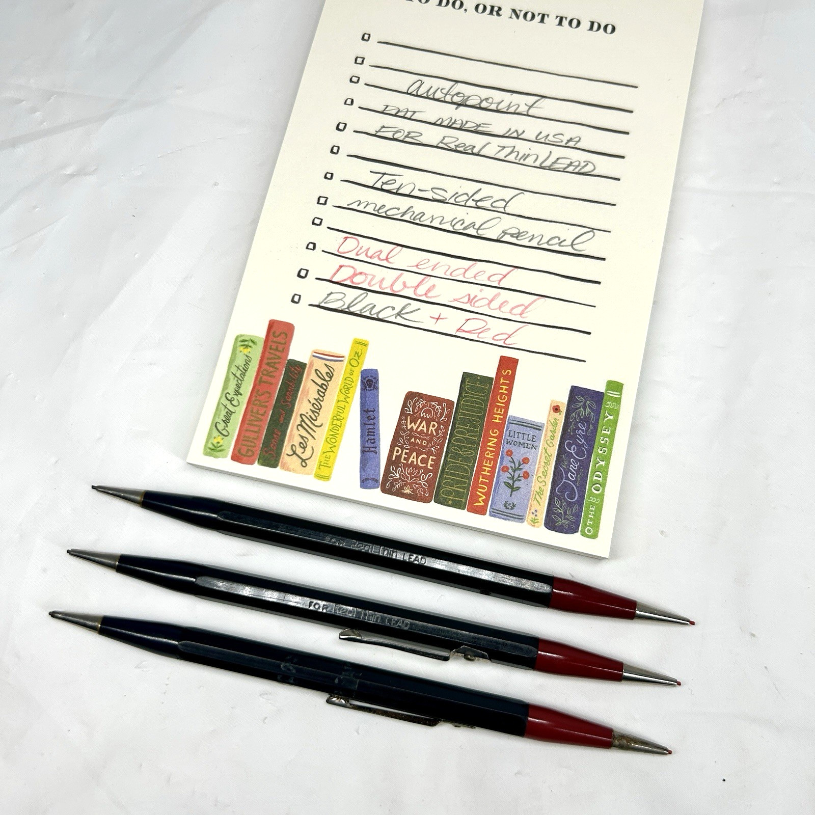 VTG Autopoint Double Sided Mechanical Pencils Real Thin Lead Red Black Lot of 3