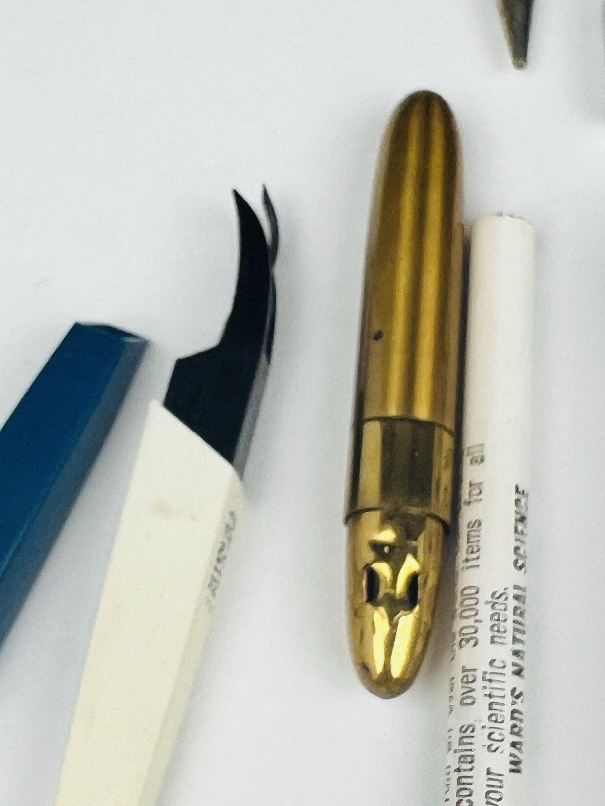 Vintage Collectible pens/pencils gulf, shell, GE Lietz Draftaid drawing pencils