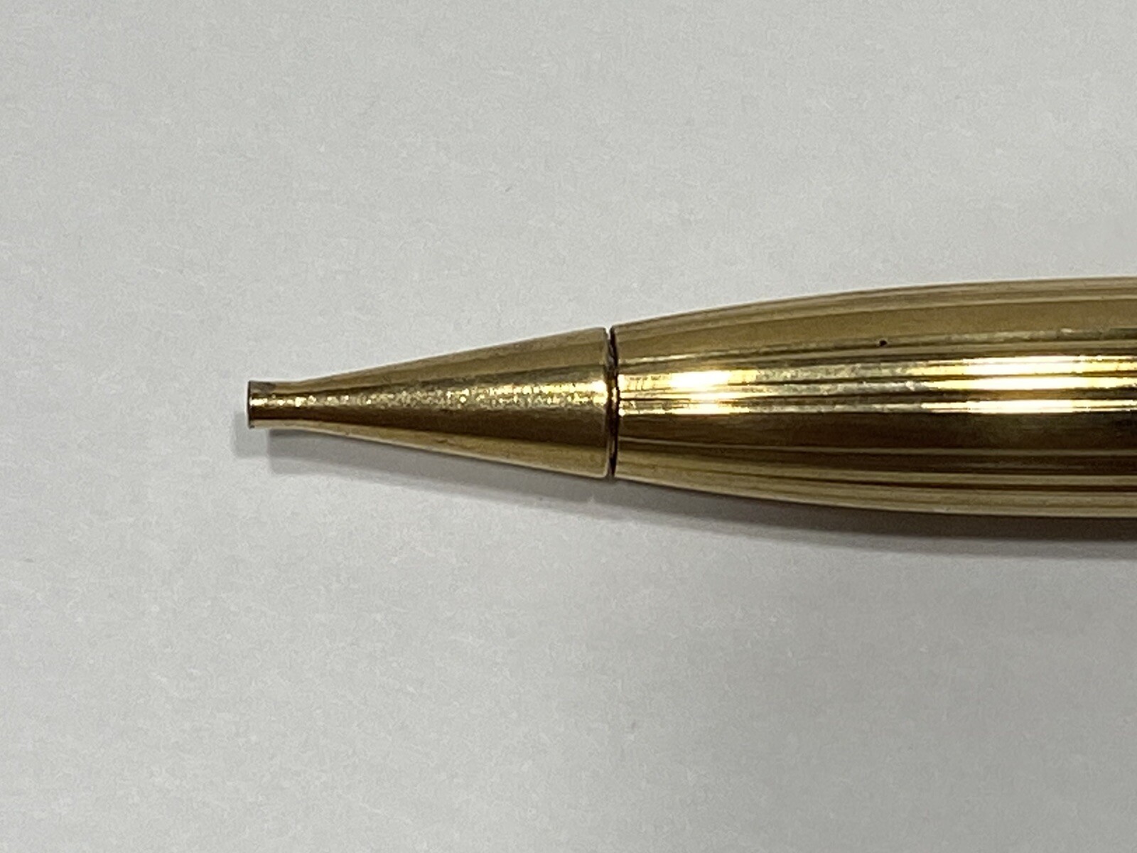 Sheaffer Gold Electroplated Casing White Dot Mechanical Pencil Personalized name