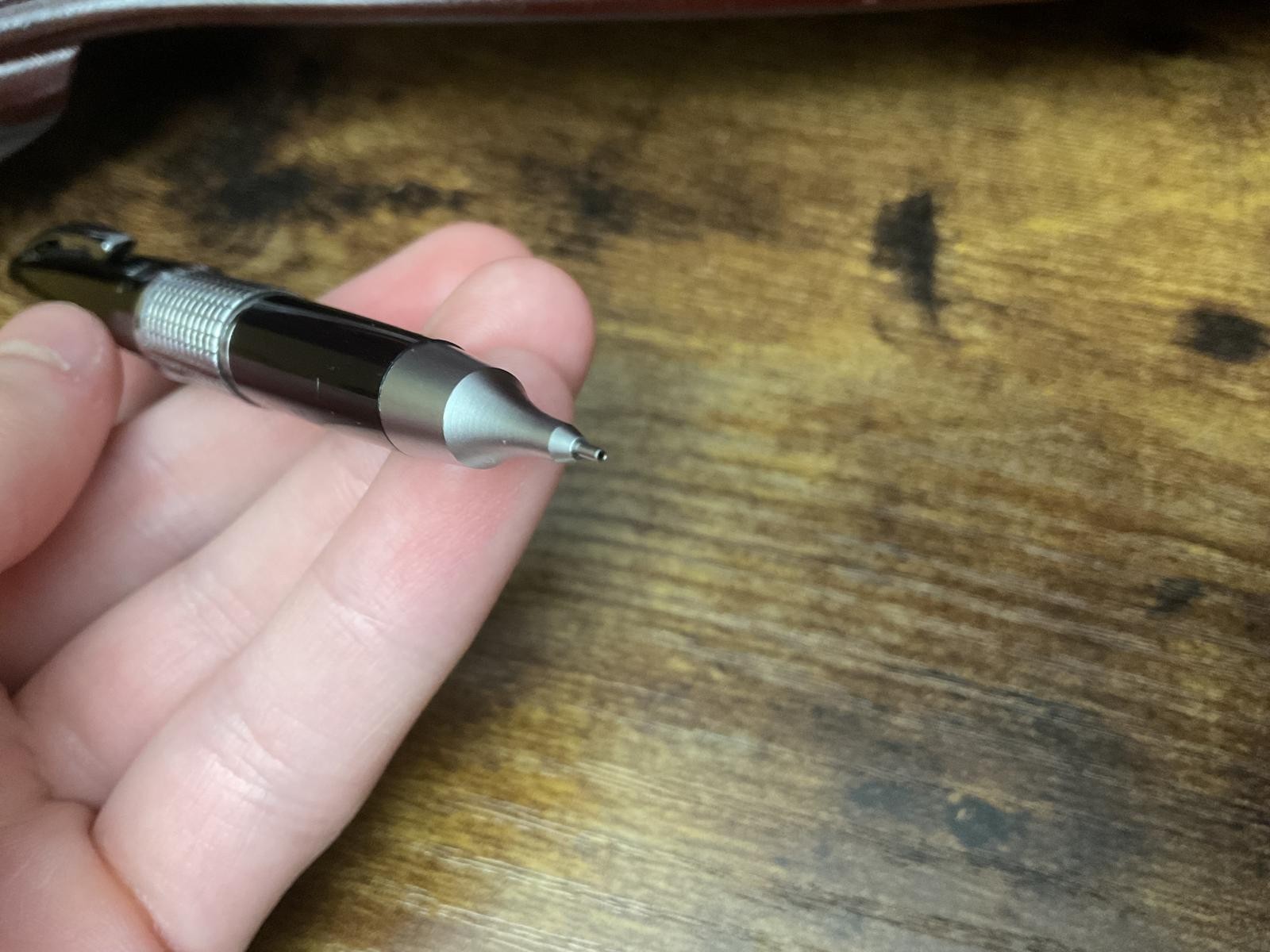 Pentel Sharp Kerry P1035 Japan Black Silver 0.5mm Mechanical Pencil Premium