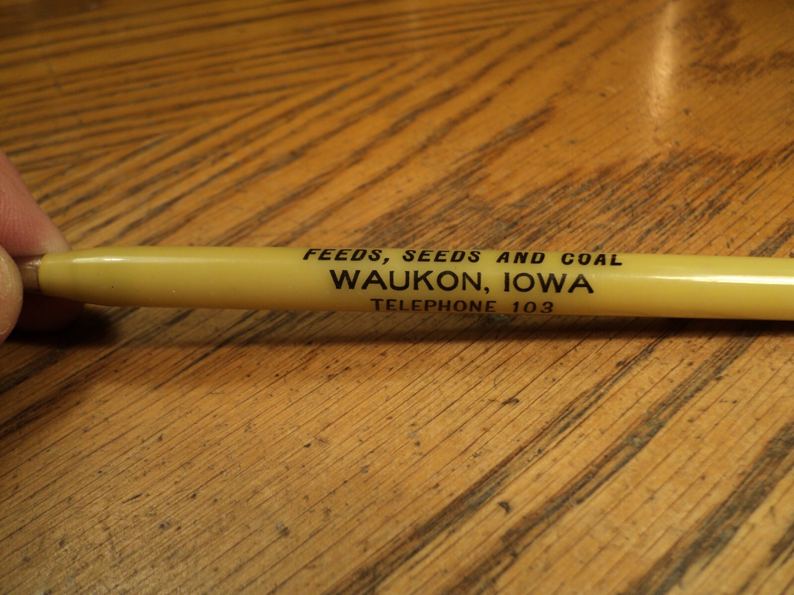 Vintage Mechanical Pencil A G Barton Waukon Iowa 5-1/2″ Long Unbranded