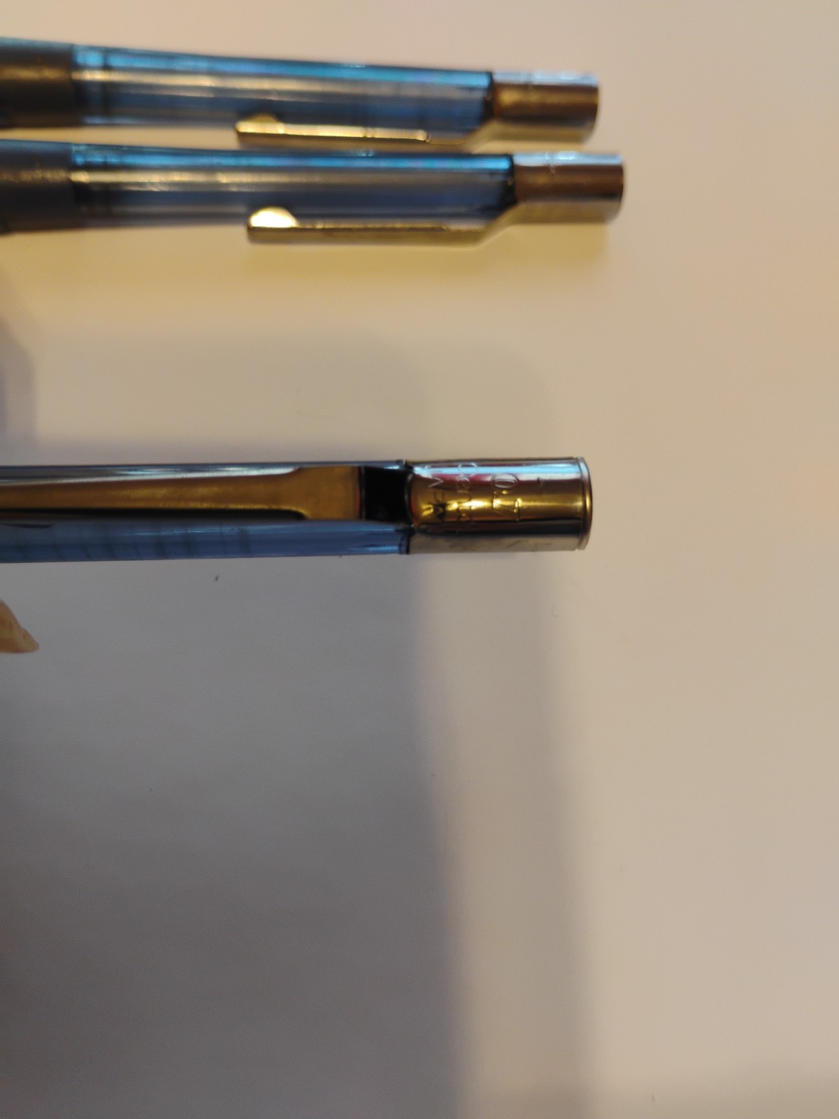 3 Vintage Pentel QuickerClicker PD347 Mechanical Pencil 0.7mm – Blue Translucent