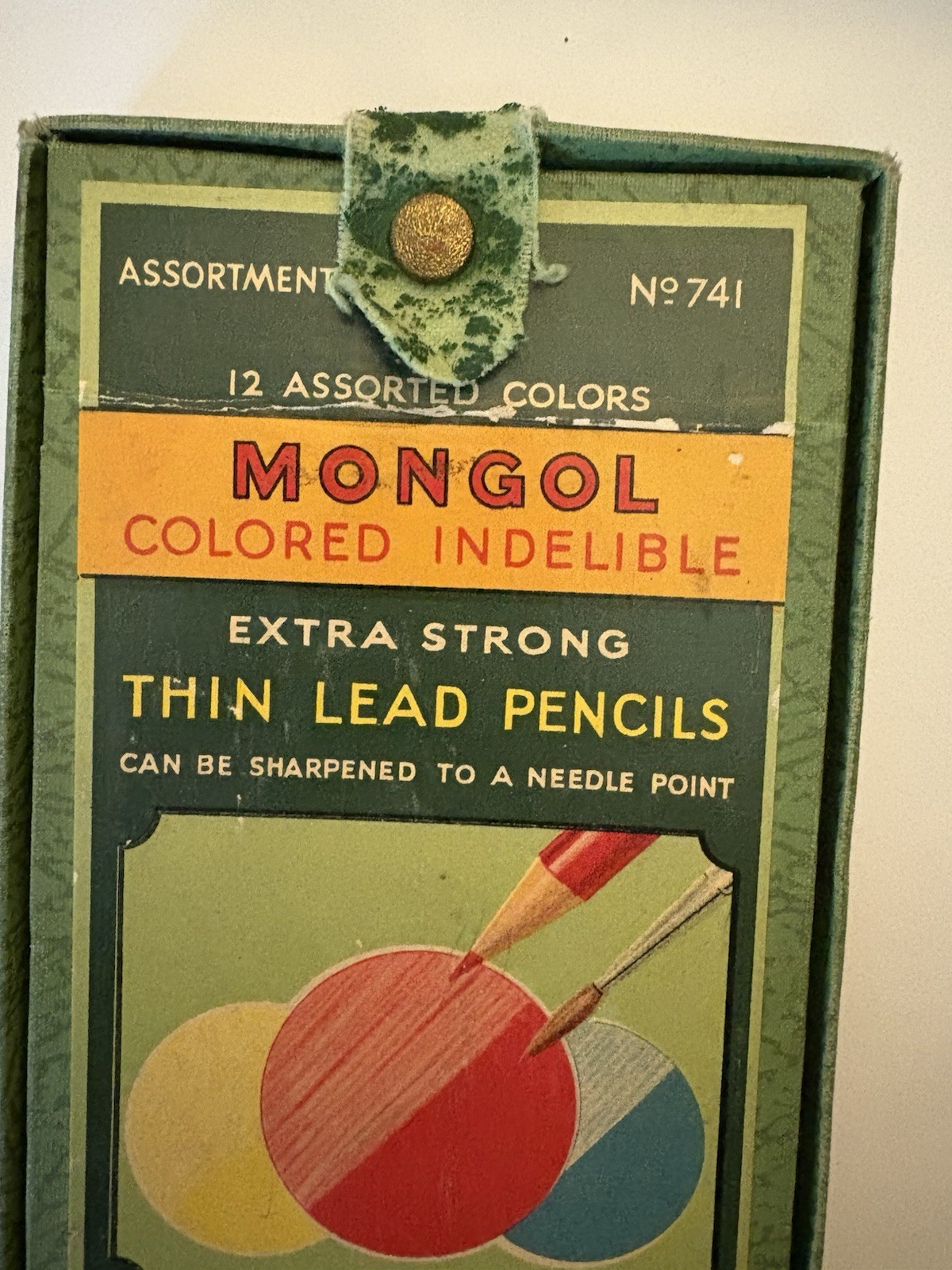 Eberhard Faber MONGOL #741 12pk Colored Pencil **BOX ONLY** EMPTY NO PENCILS