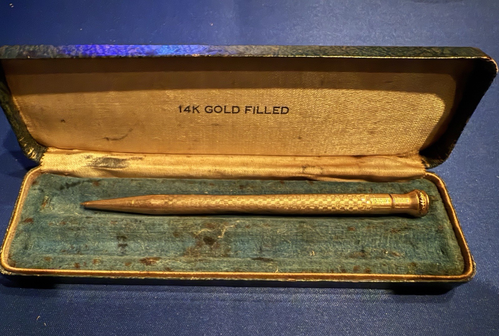 Vintage Webster 1/40 14K Gold Filled Mechanical Pencil w/ Case – Works, Monogram