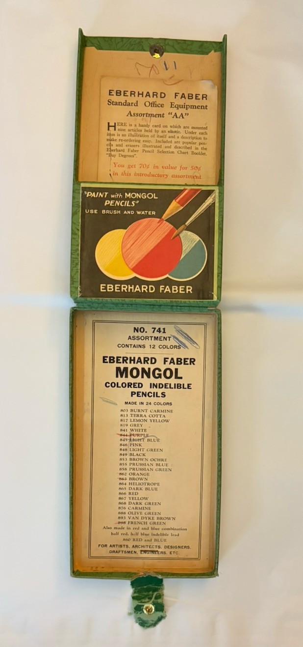 Eberhard Faber MONGOL #741 12pk Colored Pencil **BOX ONLY** EMPTY NO PENCILS