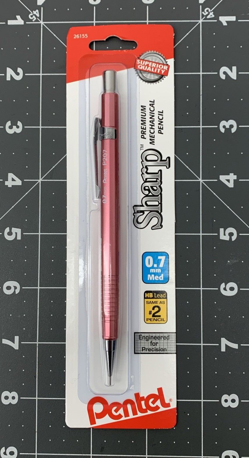 NEW Vintage Pentel P207 Sharp Mech Pencil 0.7mm Metallic Pink JAPAN NOS