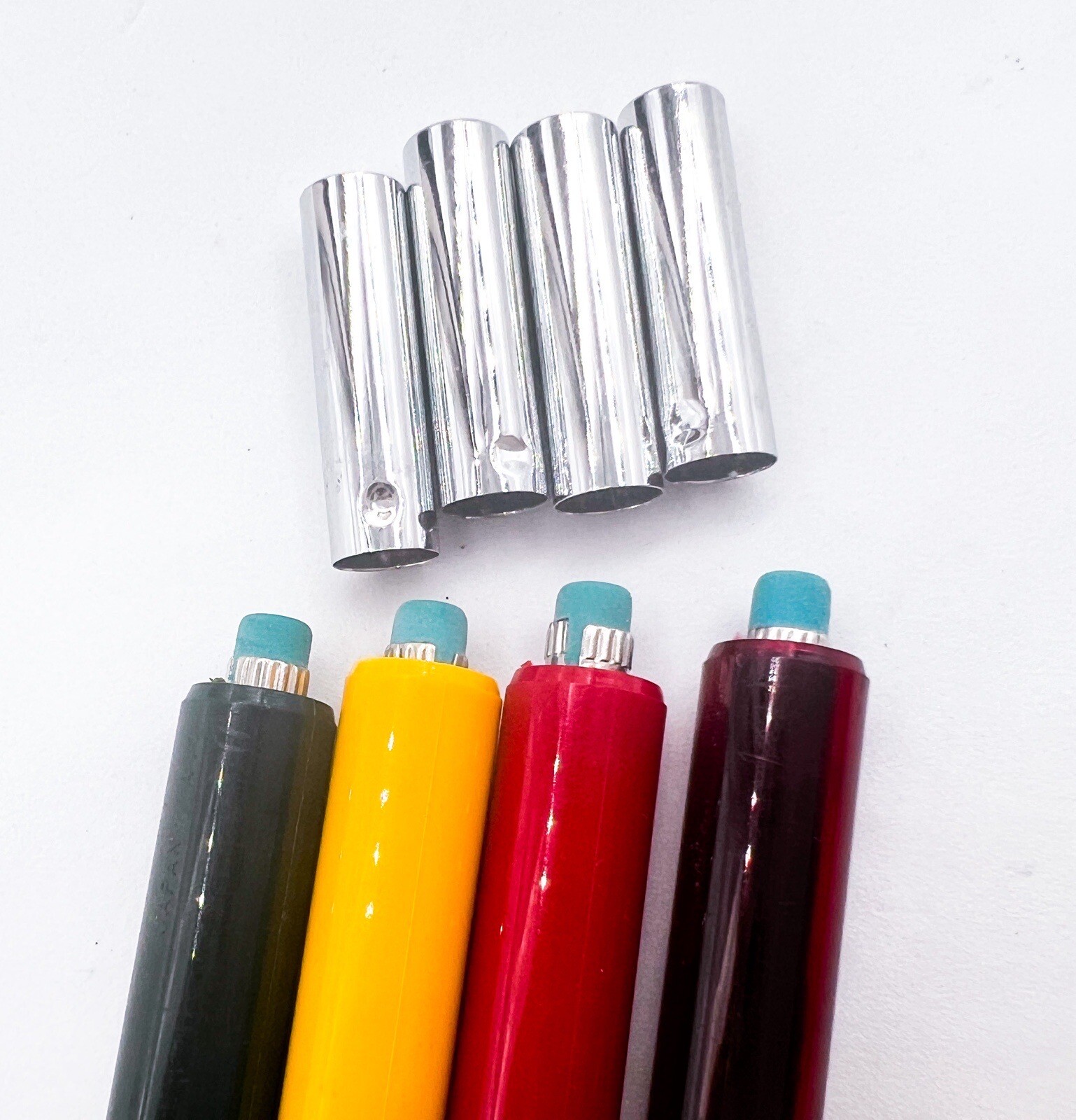 NOS Ohto long 17cm 6.7 inch Double Push Knock 4pcs Mechanical Pencil Retractable