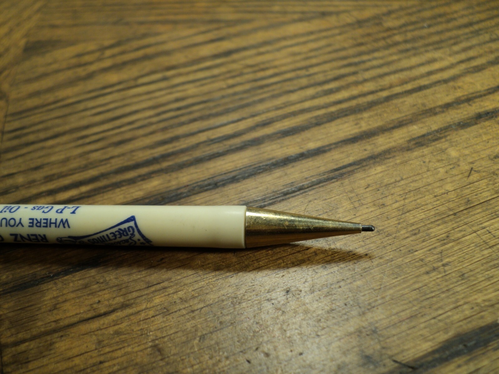 Vintage Sayles Wilson Mechanical Pencil Renz Oil Co Rush Center Kansas