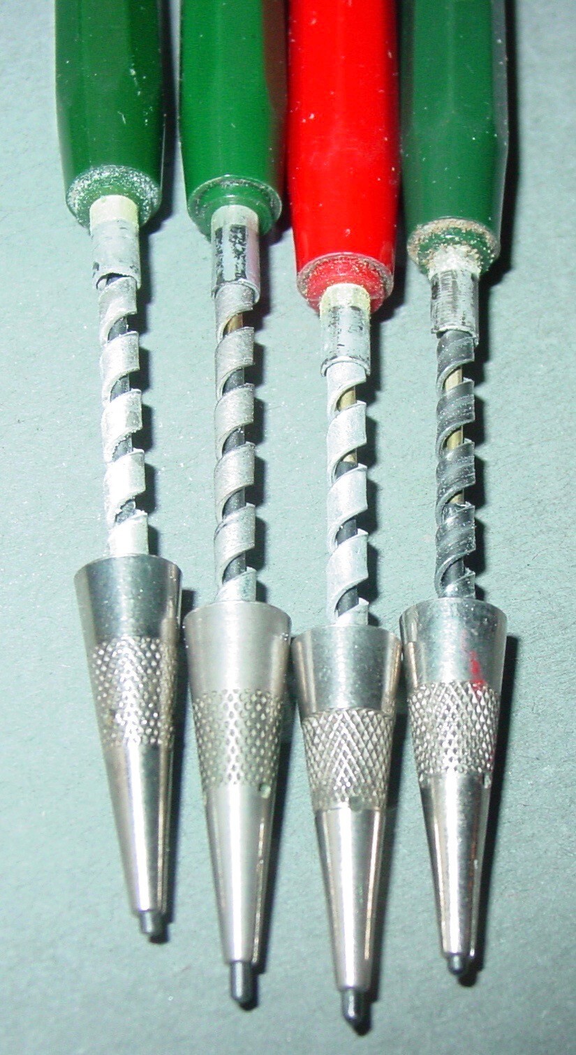 4 Vintage Bell Systems Autopoint Phone Dialer Mechanical Pencils Mixed Lot USA