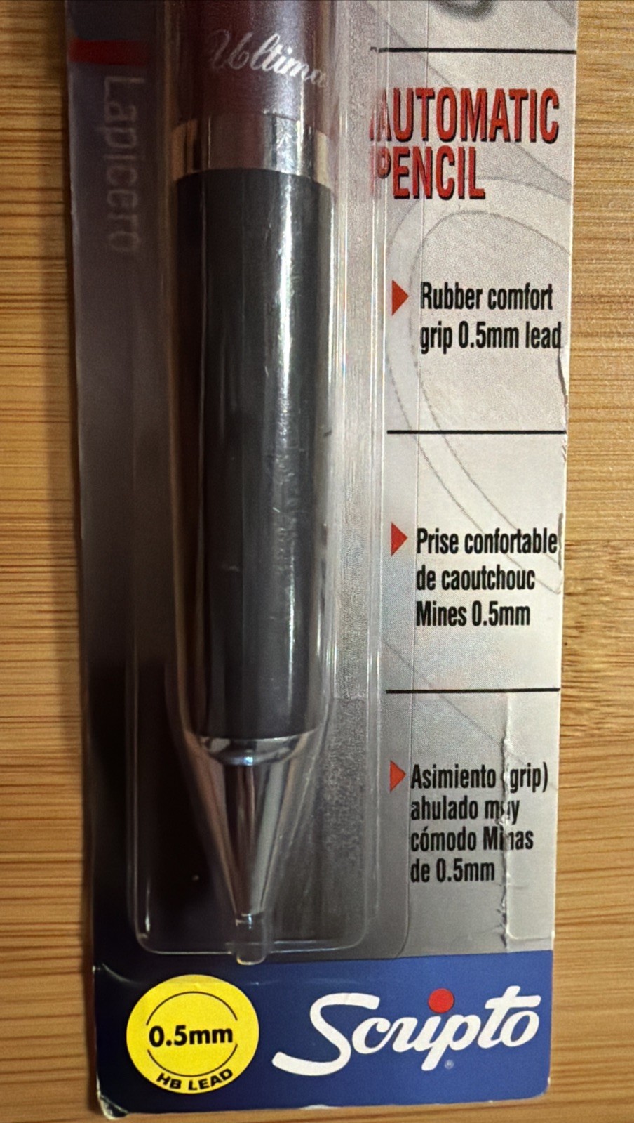 VTG Scripto Automatic Pencil Rubber Comfort 0.5mm Refillable NOS