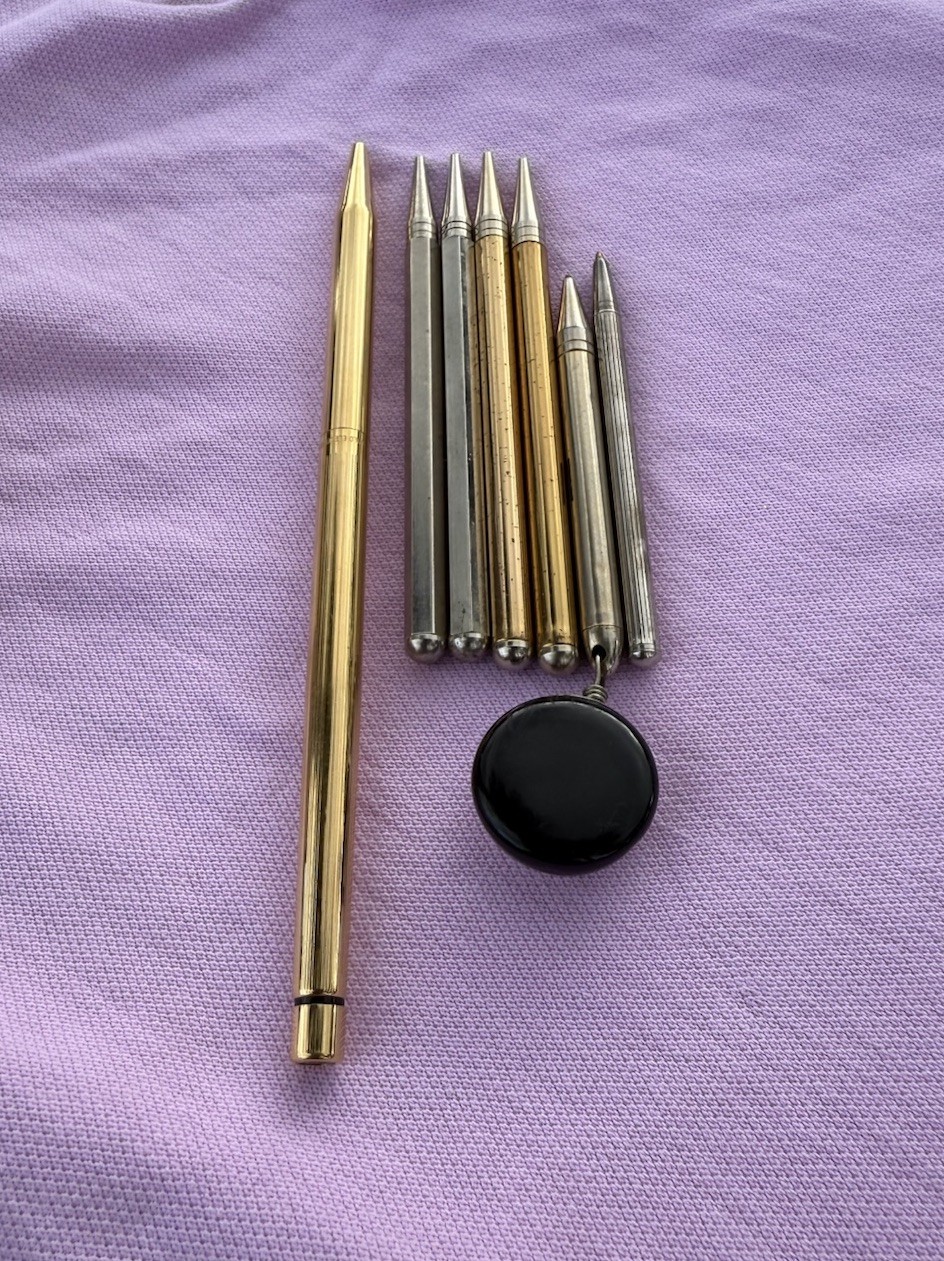Vintage Gold Plated Pencil Lot Estate