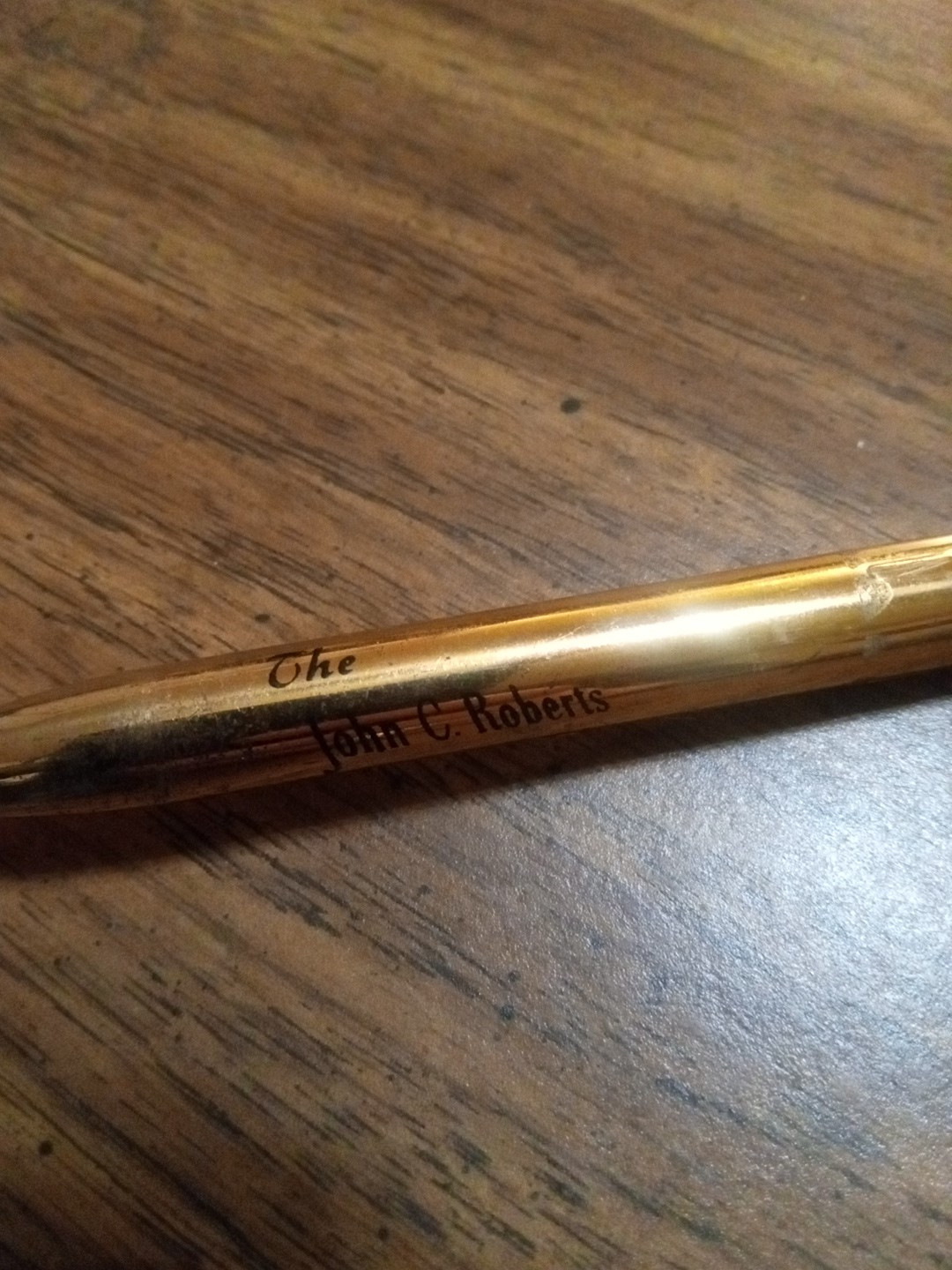 Vintage Mechanical Pencil Lighter Combo Gold Tone USA Works Advertisement Unique