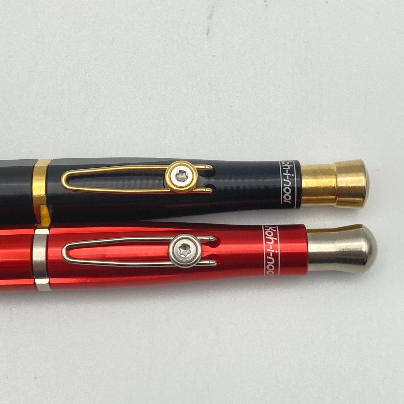 Koh-I-Noor 5.6mm Lead Holder Clutch Pencil Set Red Black 2pcs