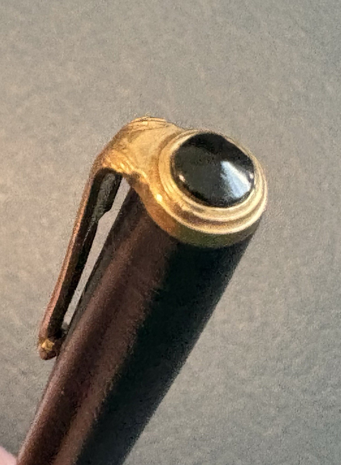 Antique Vtg Parker Candy Striped Twist Mechanical Pencil Black & Blue