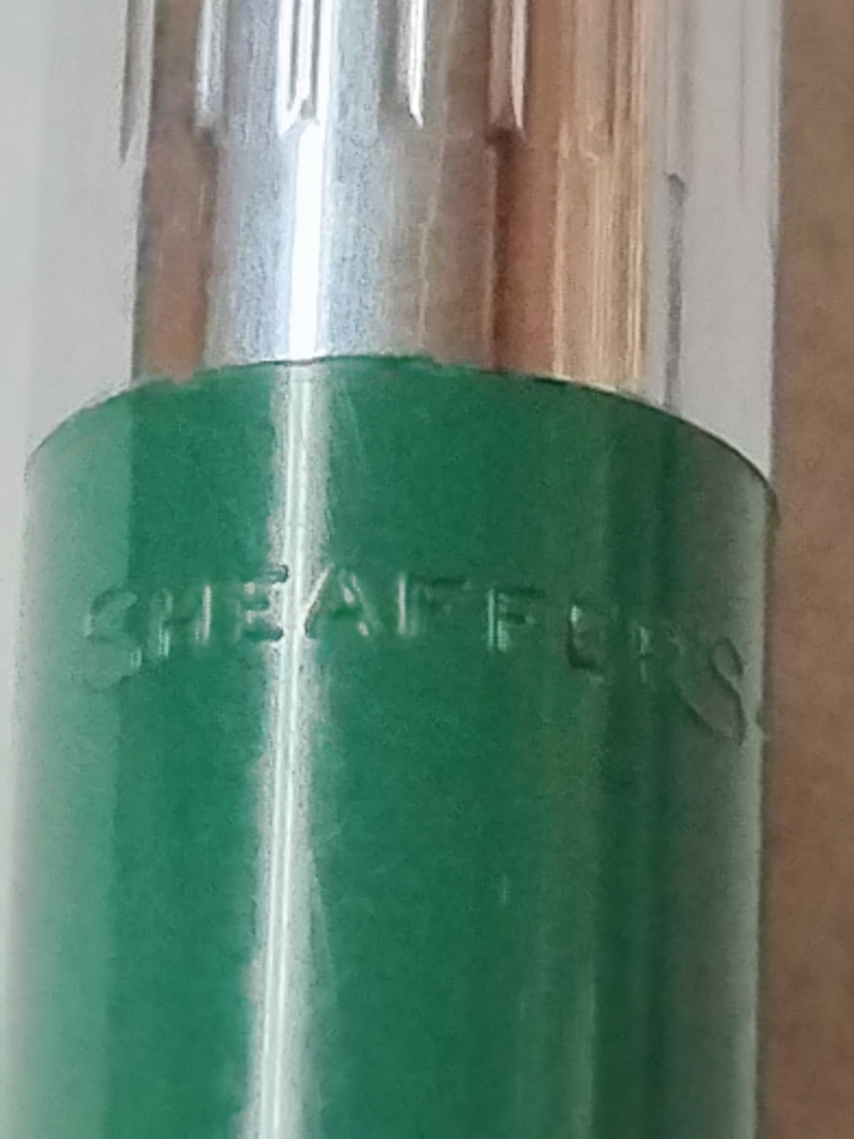 Vintage Sheaffer Green & Chrome Mechanical Pencil 4-3/4″ 9mm – Works #K7
