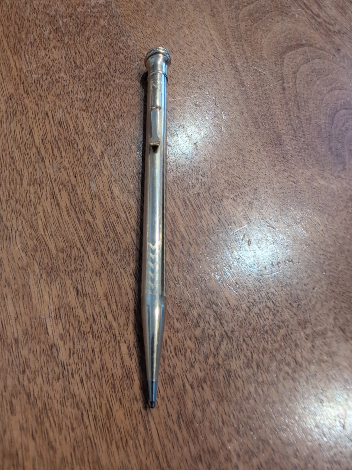 Wahl Eversharp Gold Filled Dart Pattern 1.1mm Pencil w/Clip – 1920’s – USA
