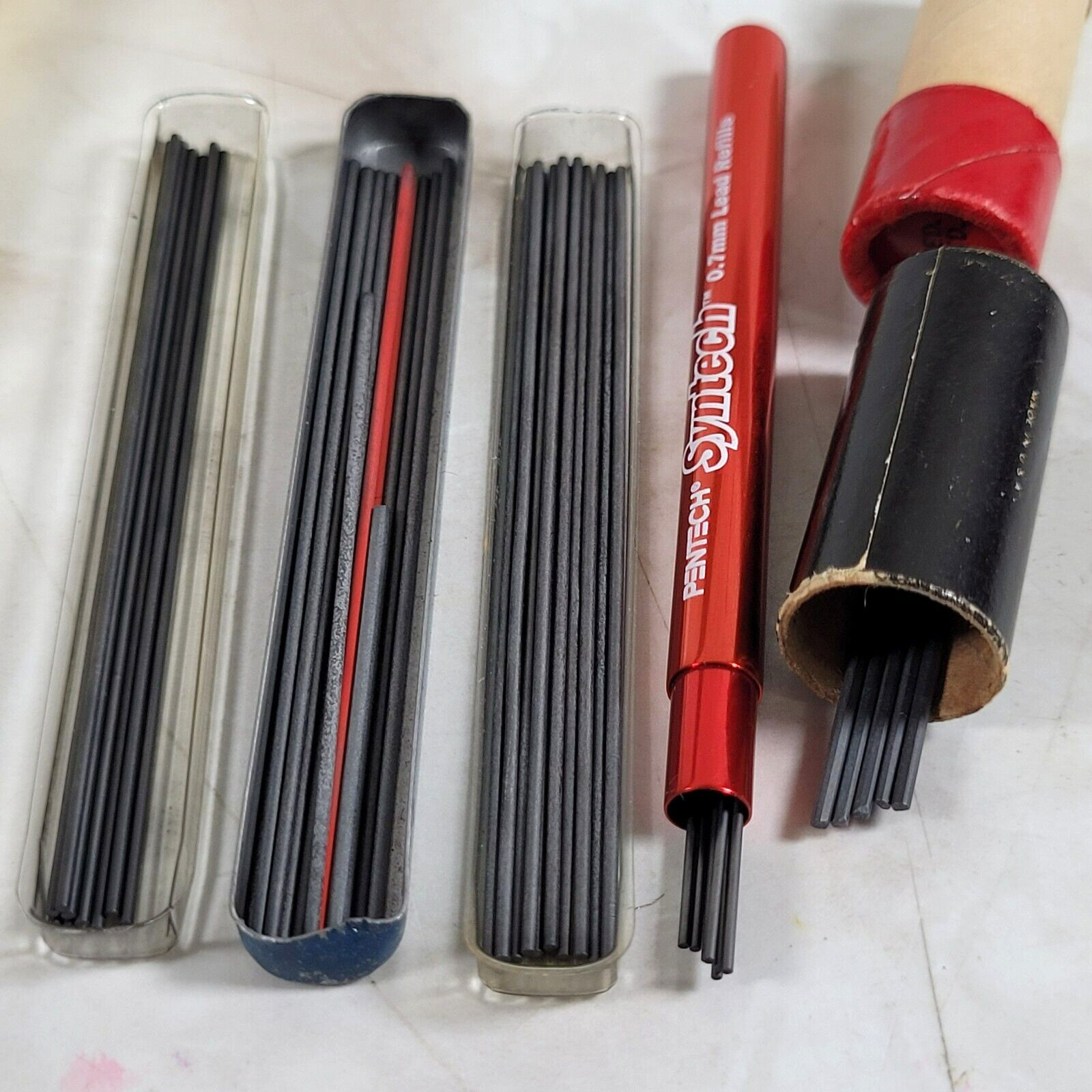 Lot Vintage Pencils Pentel P209, Foray, Shaeffer Leads, Erasers