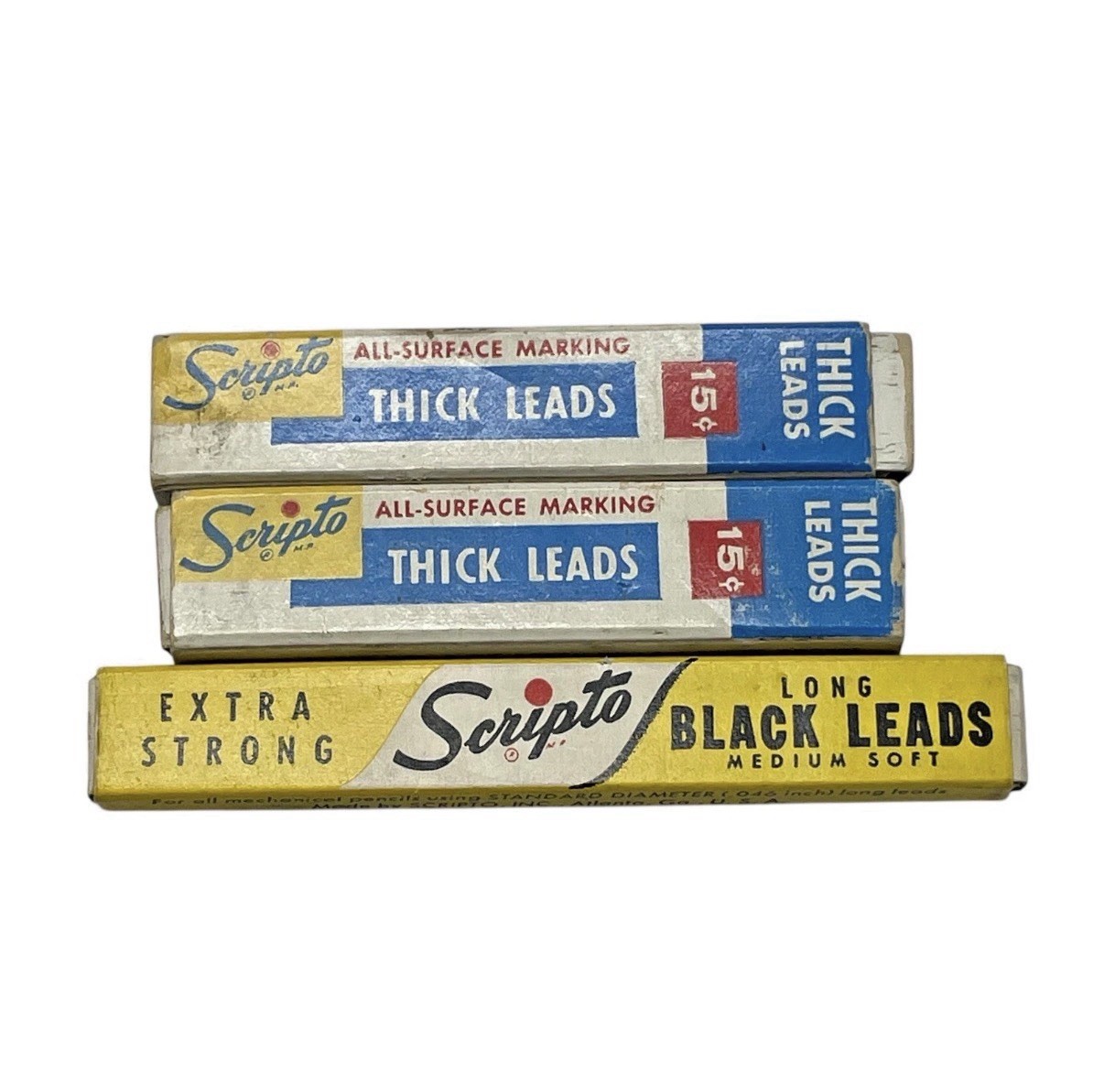 Scripto E 430 Long Leads, G920 Thick Leads, Mechanical Pencils Vintage Lot