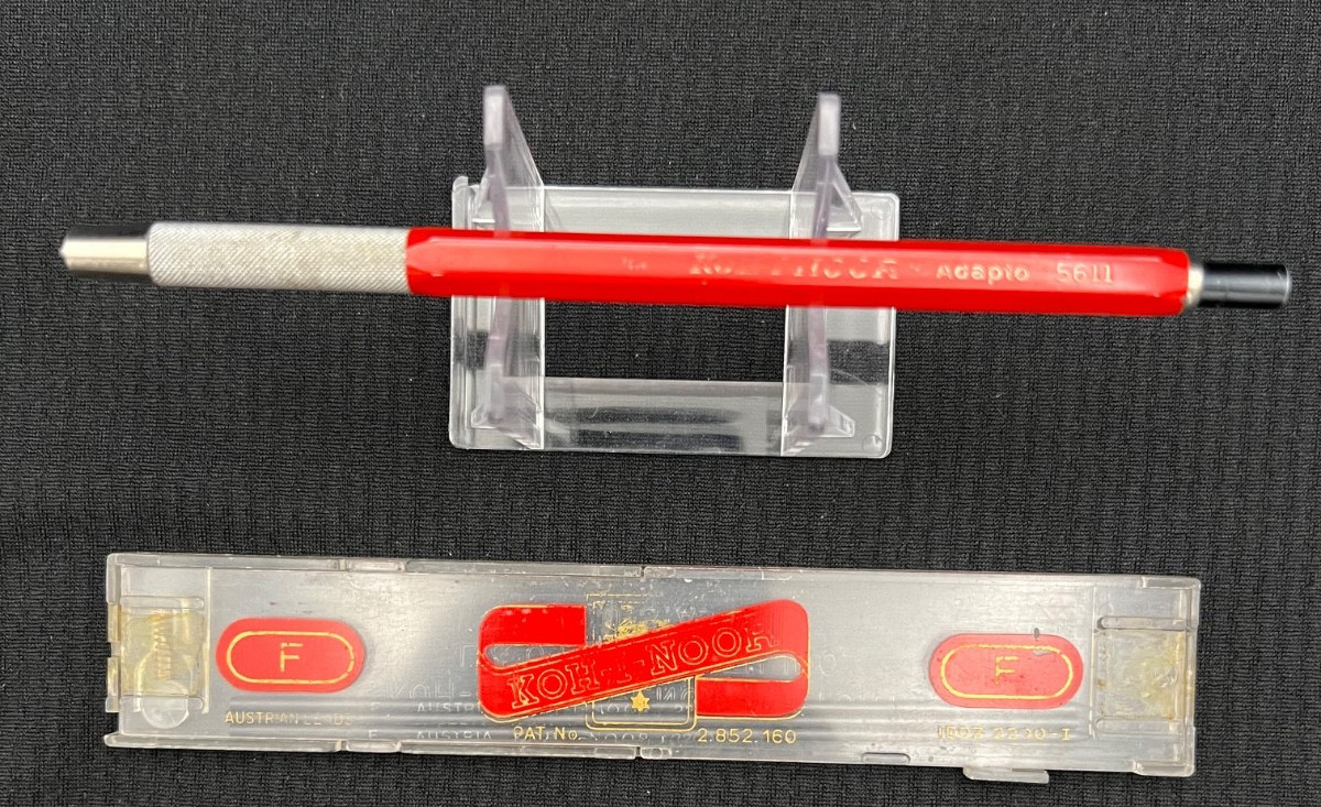 Vintage Koh-I- Nor 5611 Adapto Drafting Pencil – Made in Italy – Extra Leads