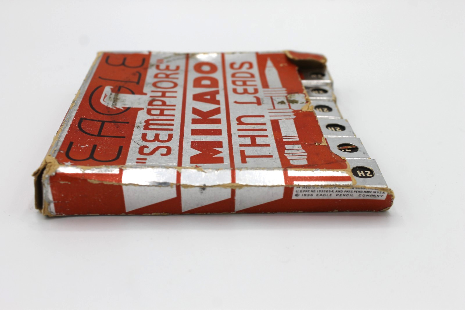 Vintage Eagle Mikado Semaphore Thin Leads 2H – In Original Box (71 Leads Total)