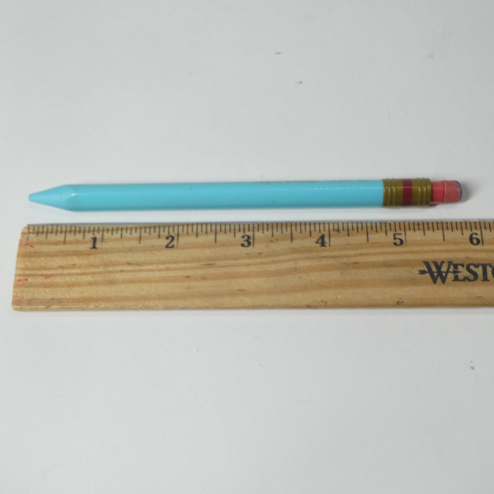 Papermate 1.3mm #2 Mechanical Pencil Triangular Light Blue Plastic Vintage