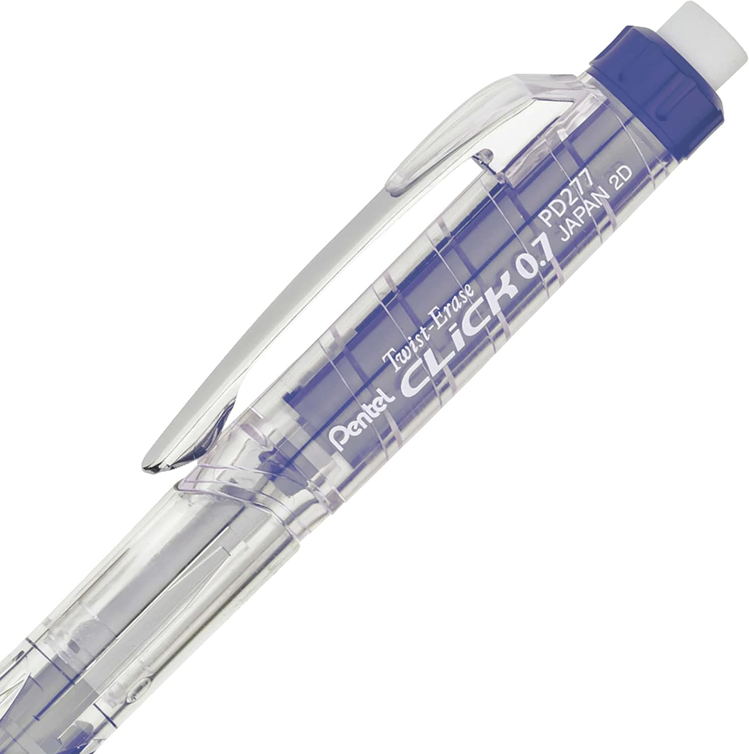 Twist-Erase Click Mechanical Pencil (0.7Mm) Assorted Blue Barrel Colors, Color M