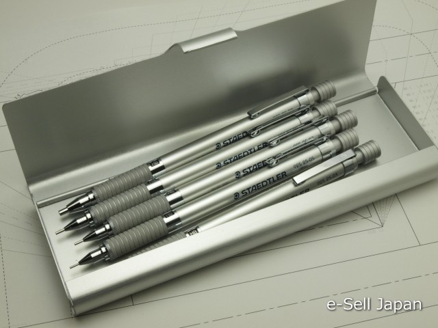 STAEDTLER graphit Drafting Mechanical pencil 925 25 .3/.5/.7/.9/2.0 and Pen Case