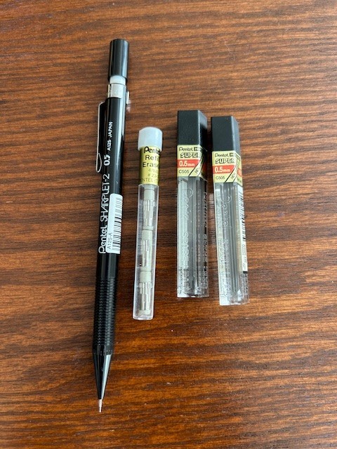 Vtg Pentel SHARPLET-2 0.5mm A125 Mechanical Pencil Black / 2 HB .05 LEAD / Z3-1