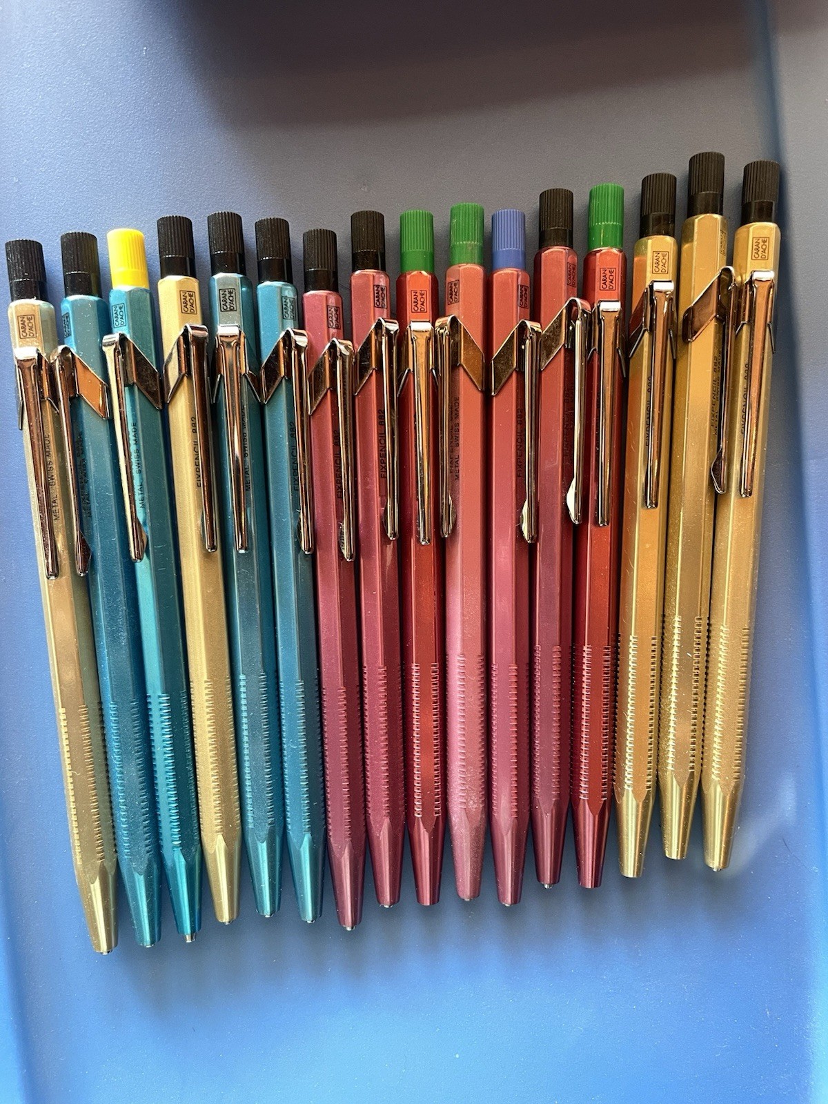 One (1) Caran D’ache Fixpencil 882 Metal In Various Metallic Colors