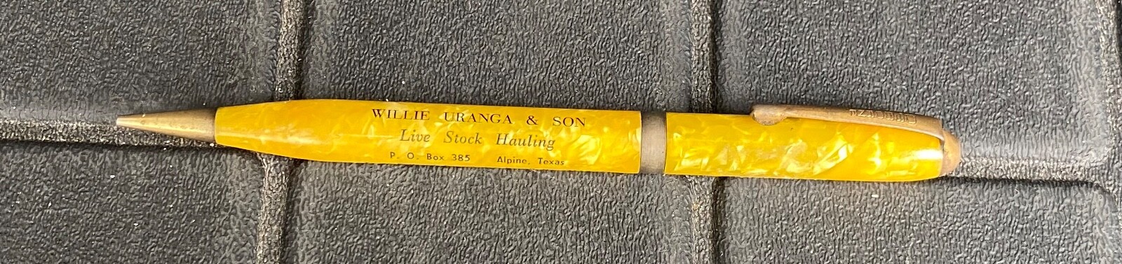 1940’s OSBORNE Marble / Celluloid & Metal Mechanical Pencil Made In USA *NICE*