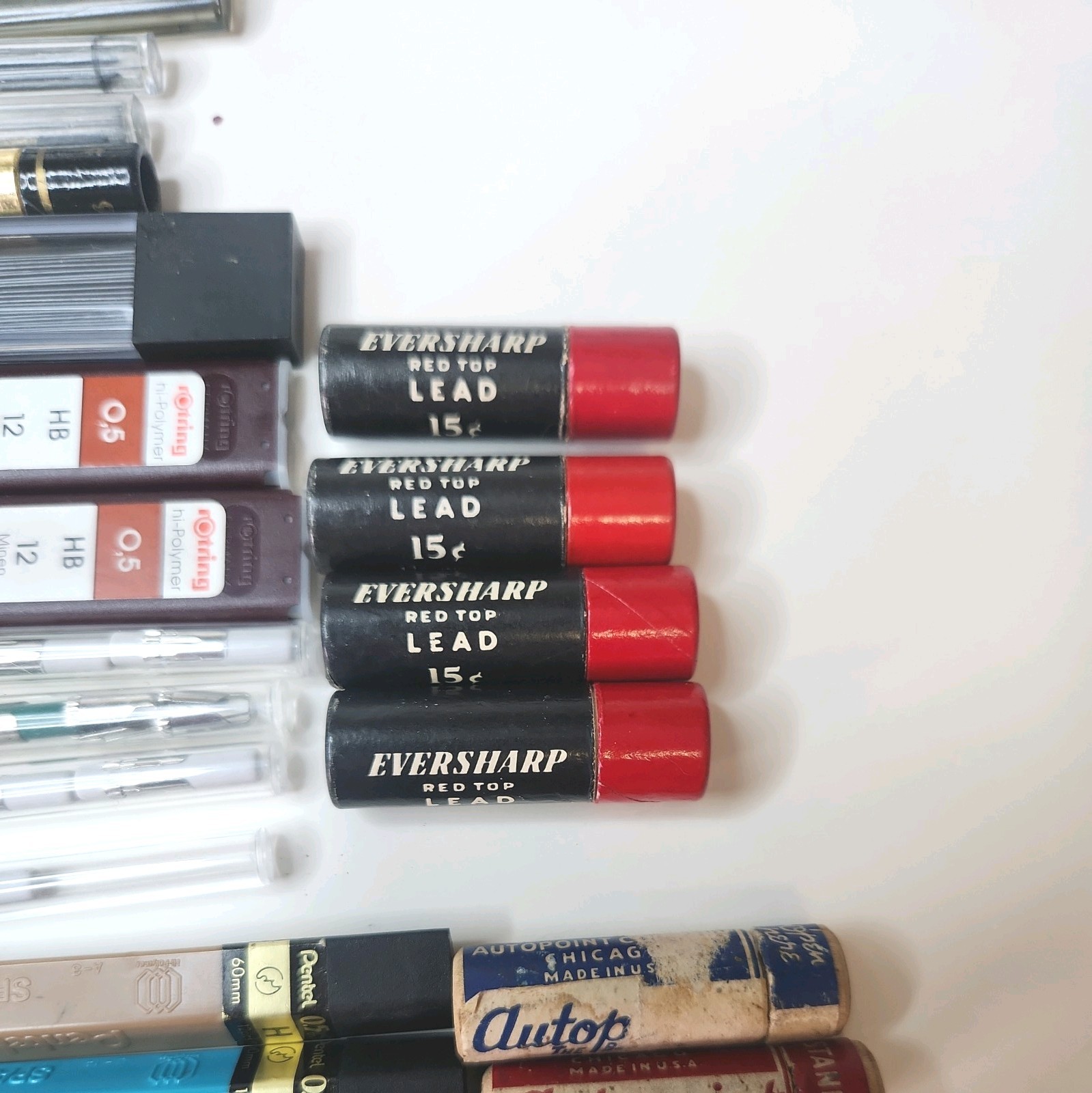 LARGE LOT VINTAGE PENCIL LEAD MECHANICAL