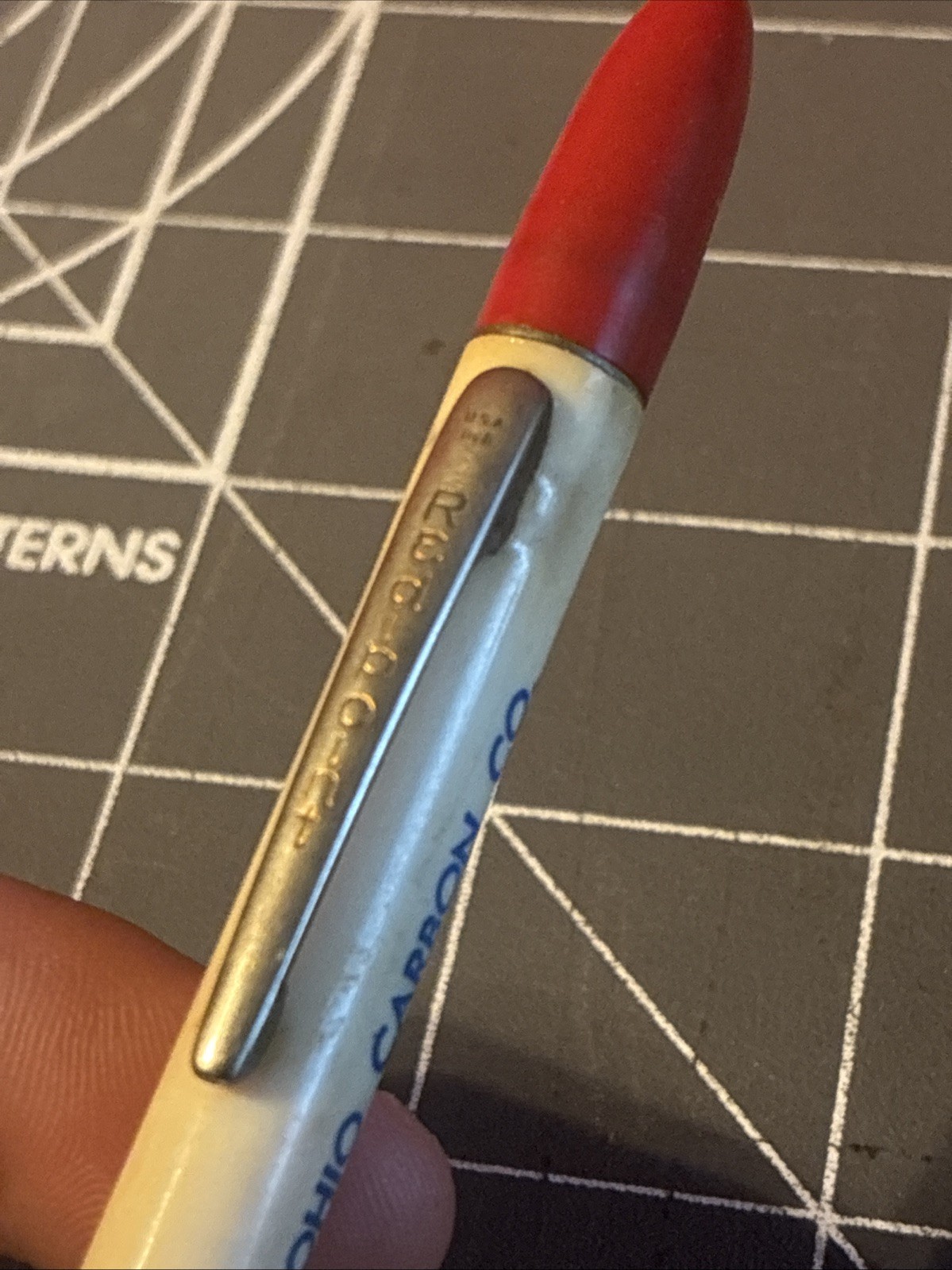 Vintage Red Point Ohio Carbon Co. Mechanical Pencil Made in USA Very Rare Item!!
