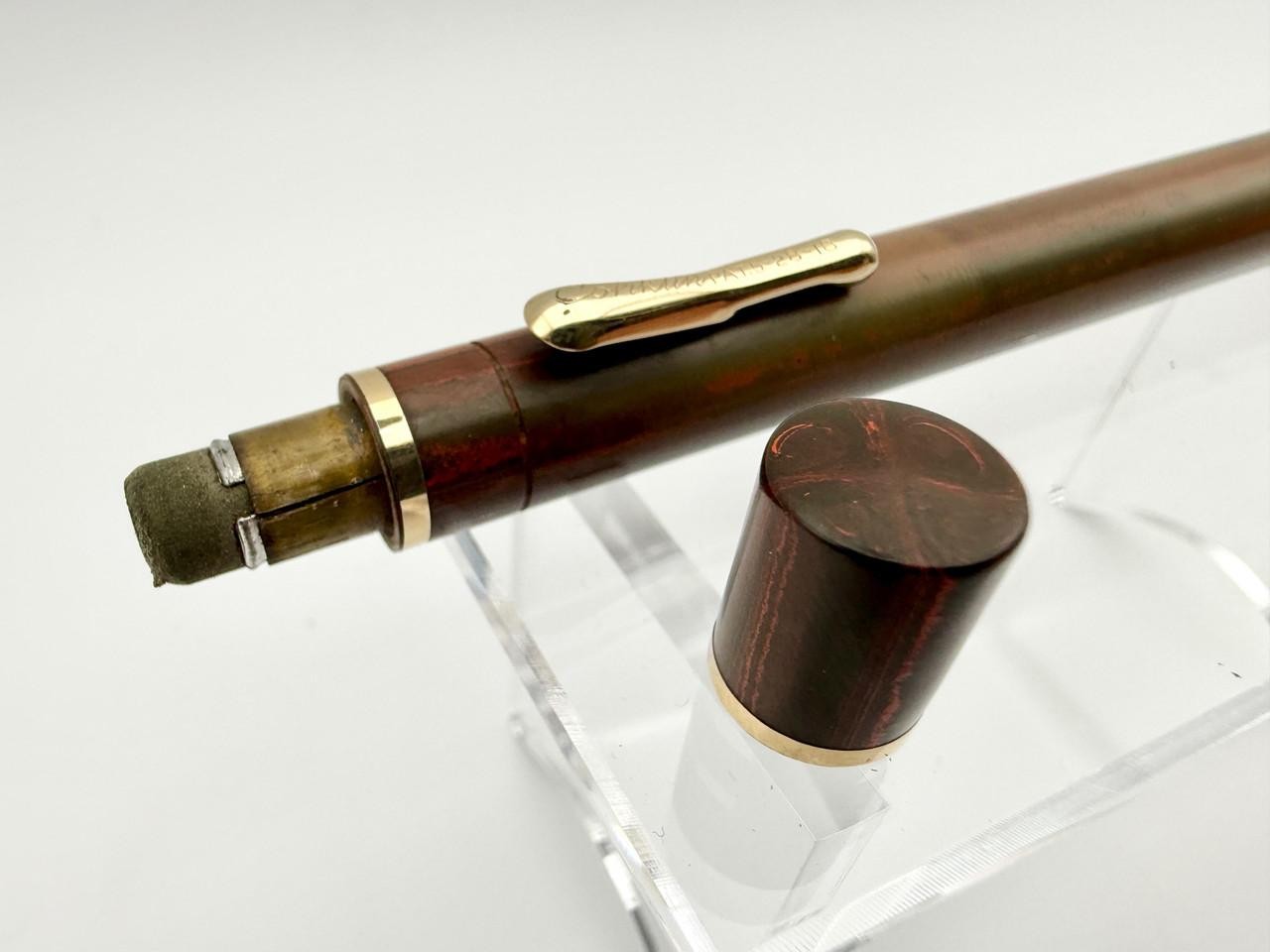 CONKLIN ENDURA OVERSIZE WOODGRAIN HARD RUBBER MECHANICAL PENCIL RARE
