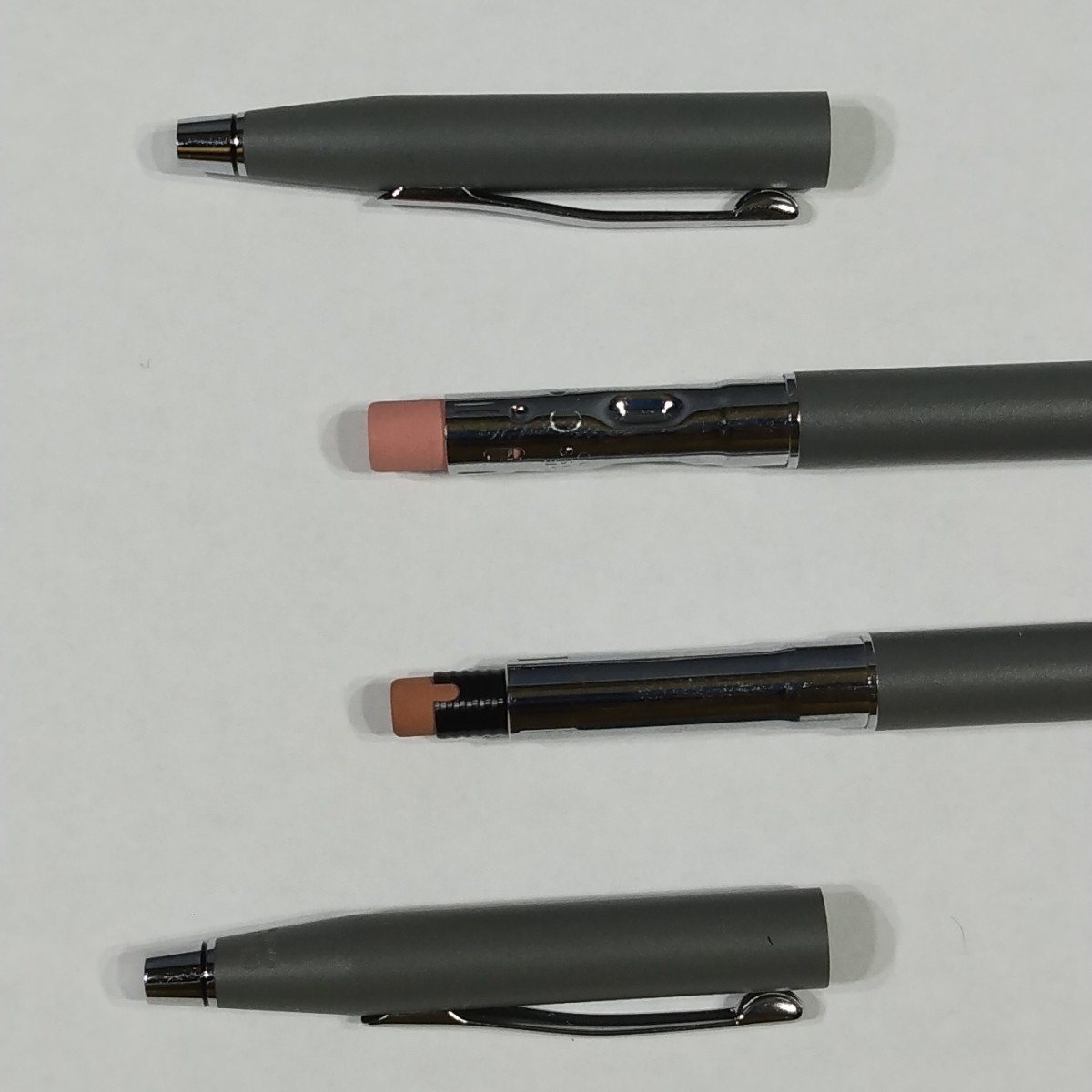 Vtg 2 Cross Century Classic Mechanical Pencils 0.9mm & 0.5mm Matte Gray & Box