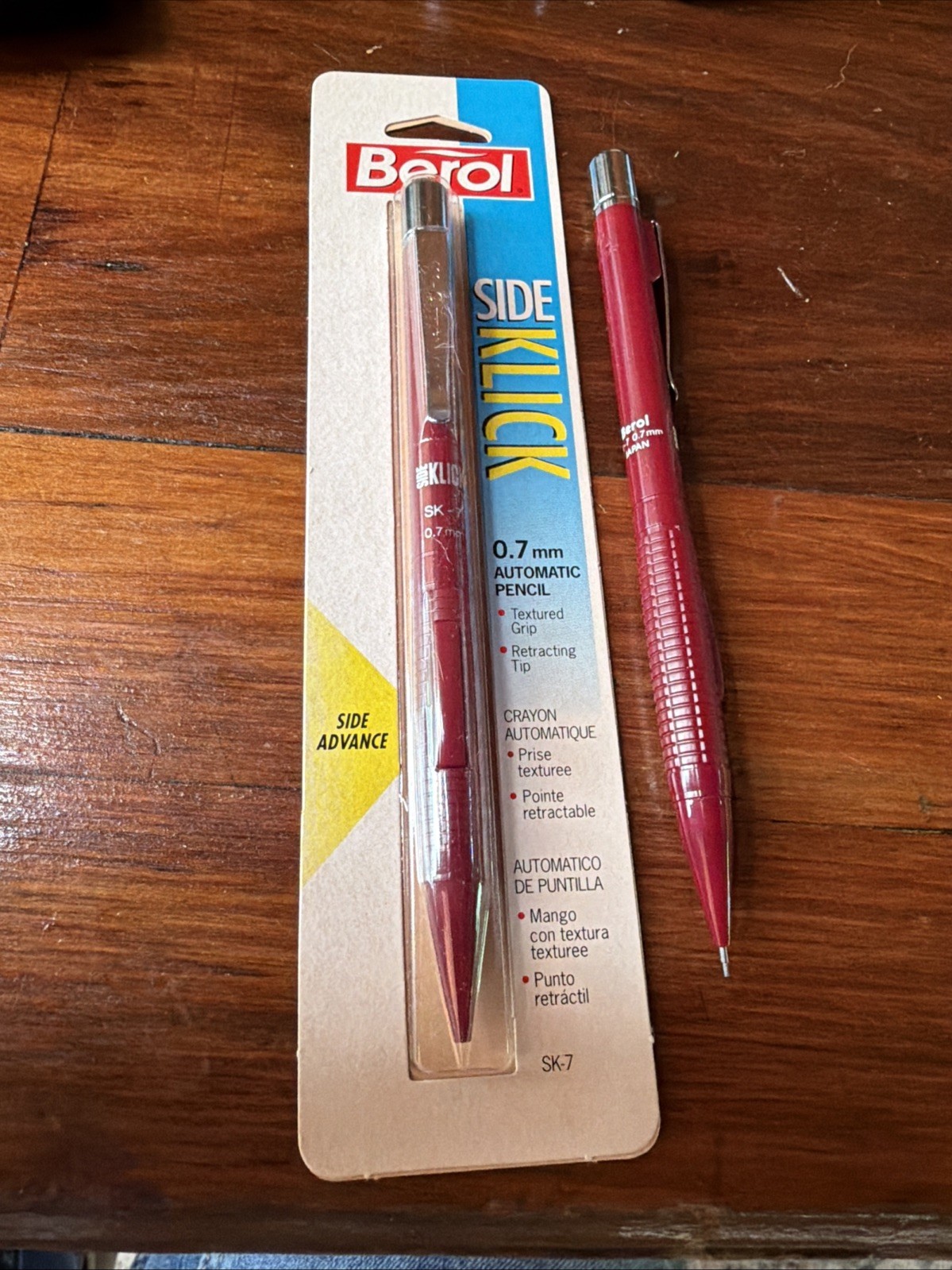 Vintage Lot Berol SIDE KLICK SK-7 Mechanical Pencil 0.7mm Japan Retractable Tip