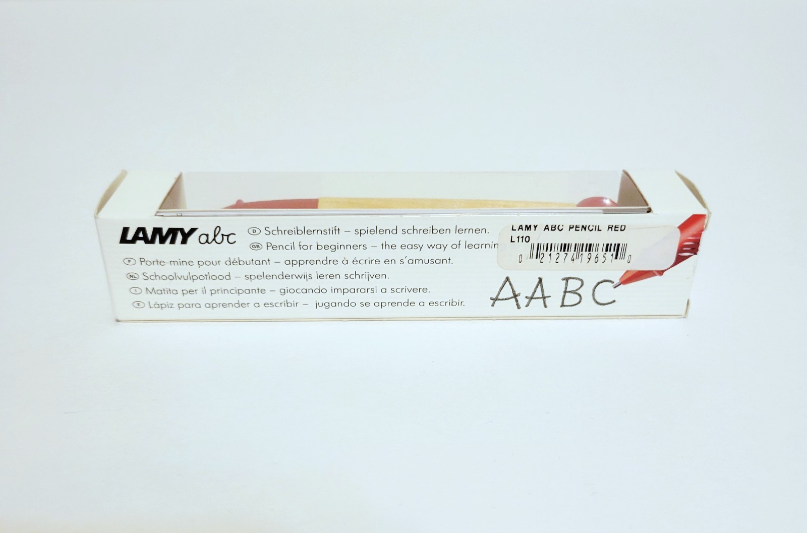 Lamy ABC Red 1.4mm Beginner Child Kid Grip Mechanical Pencil L110 NEW